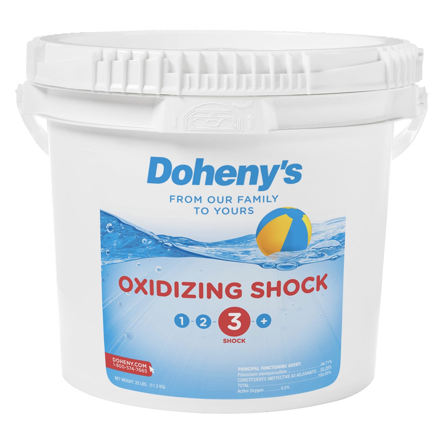 Doheny's Chlorine-Free Oxidizing Shock | Fast-Dissolving | Removes Chloramines & Boosts Free Chlorine | Safe to Swim 15 Minutes After Application | 12 x 1lb Bags (12lb Total)