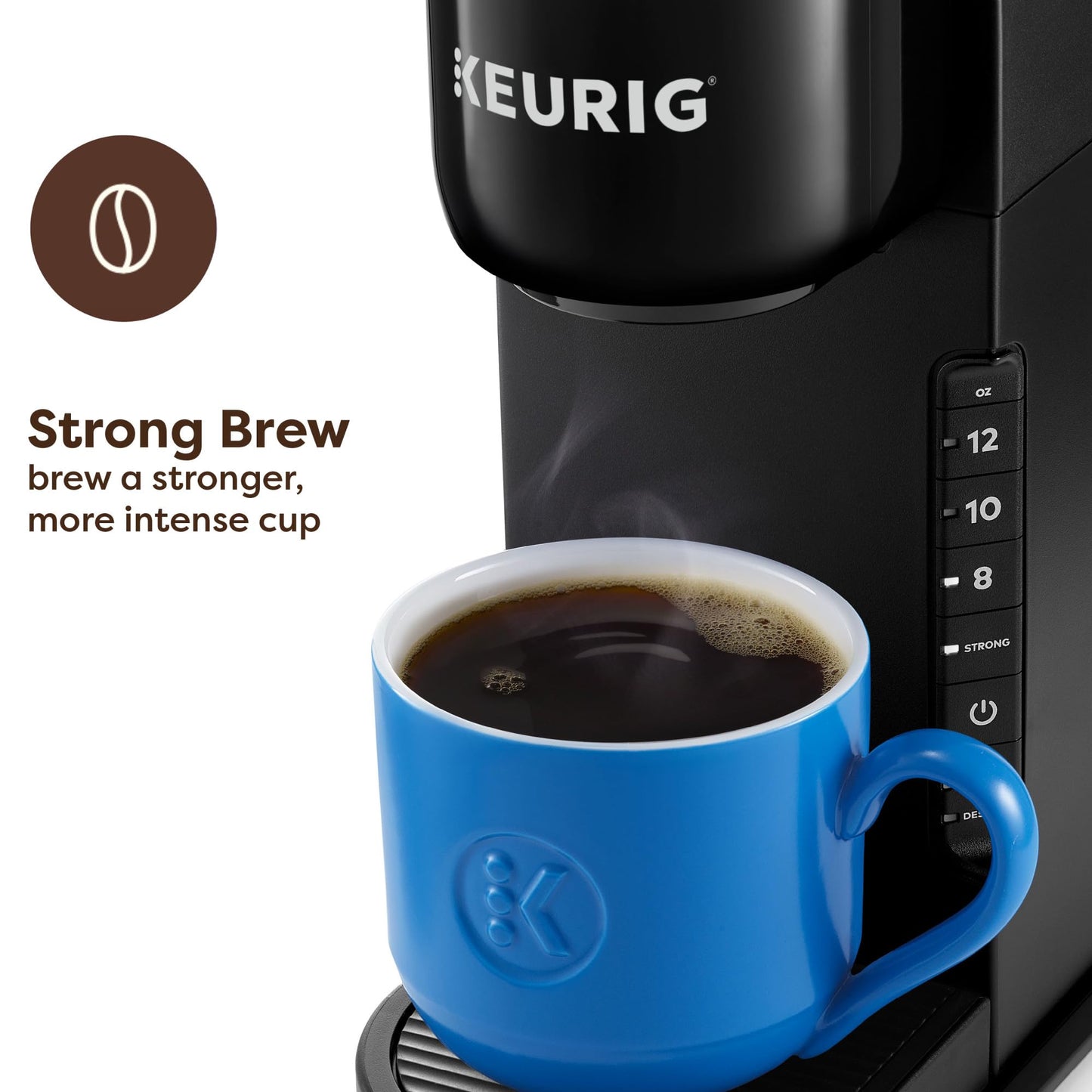 Keurig K-Express Single Serve K-Cup Pod Coffee Maker, 3 Brew Sizes, Strong Button Feature, 42oz Removable Reservoir, Mint