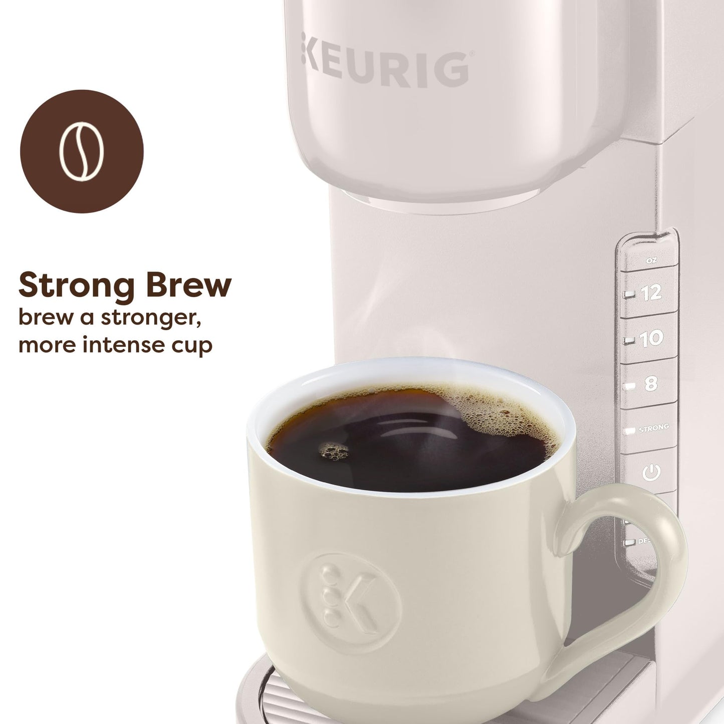 Keurig K-Express Single Serve K-Cup Pod Coffee Maker, 3 Brew Sizes, Strong Button Feature, 42oz Removable Reservoir, Mint