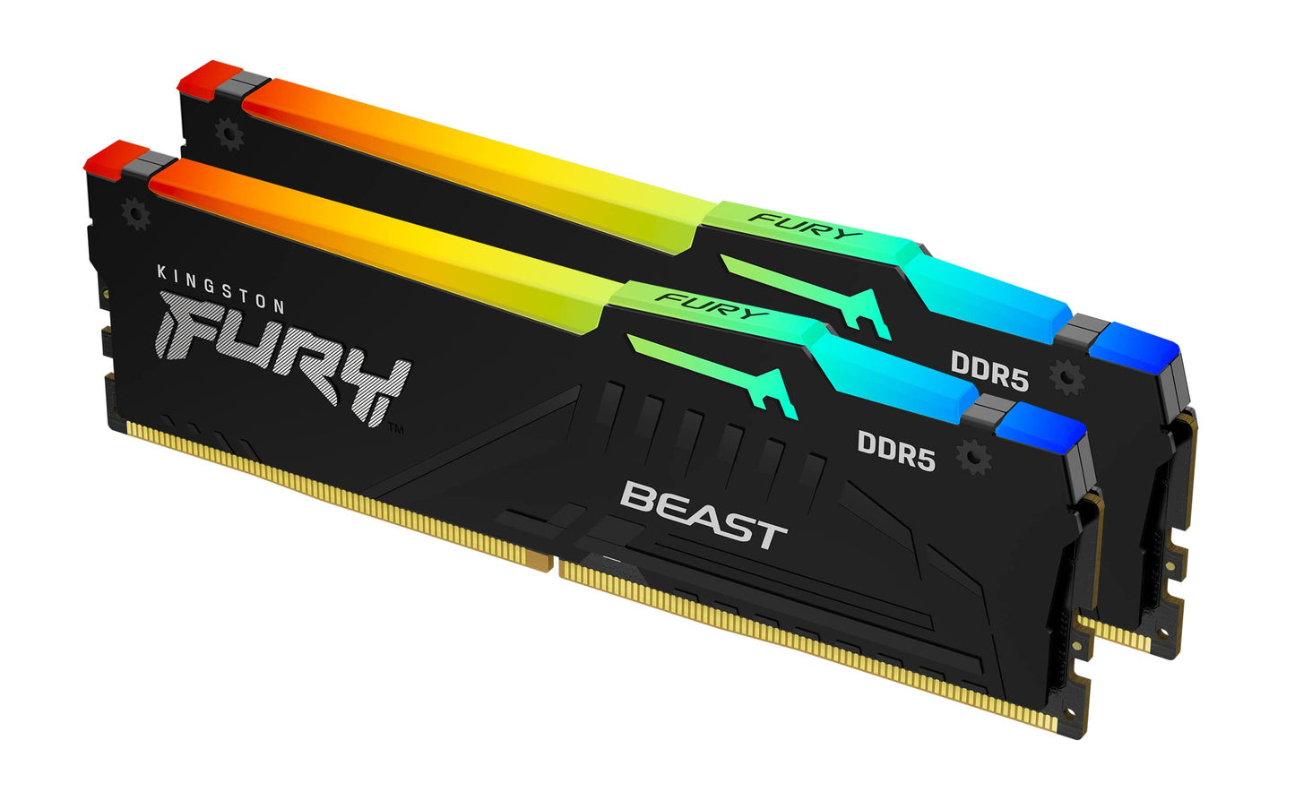 Kingston FURY Beast 32GB 6000MT/s DDR5 CL36 RGB Desktop Memory Single Module | Infrared Syncing | AMD EXPO | KF560C36BBEA-32
