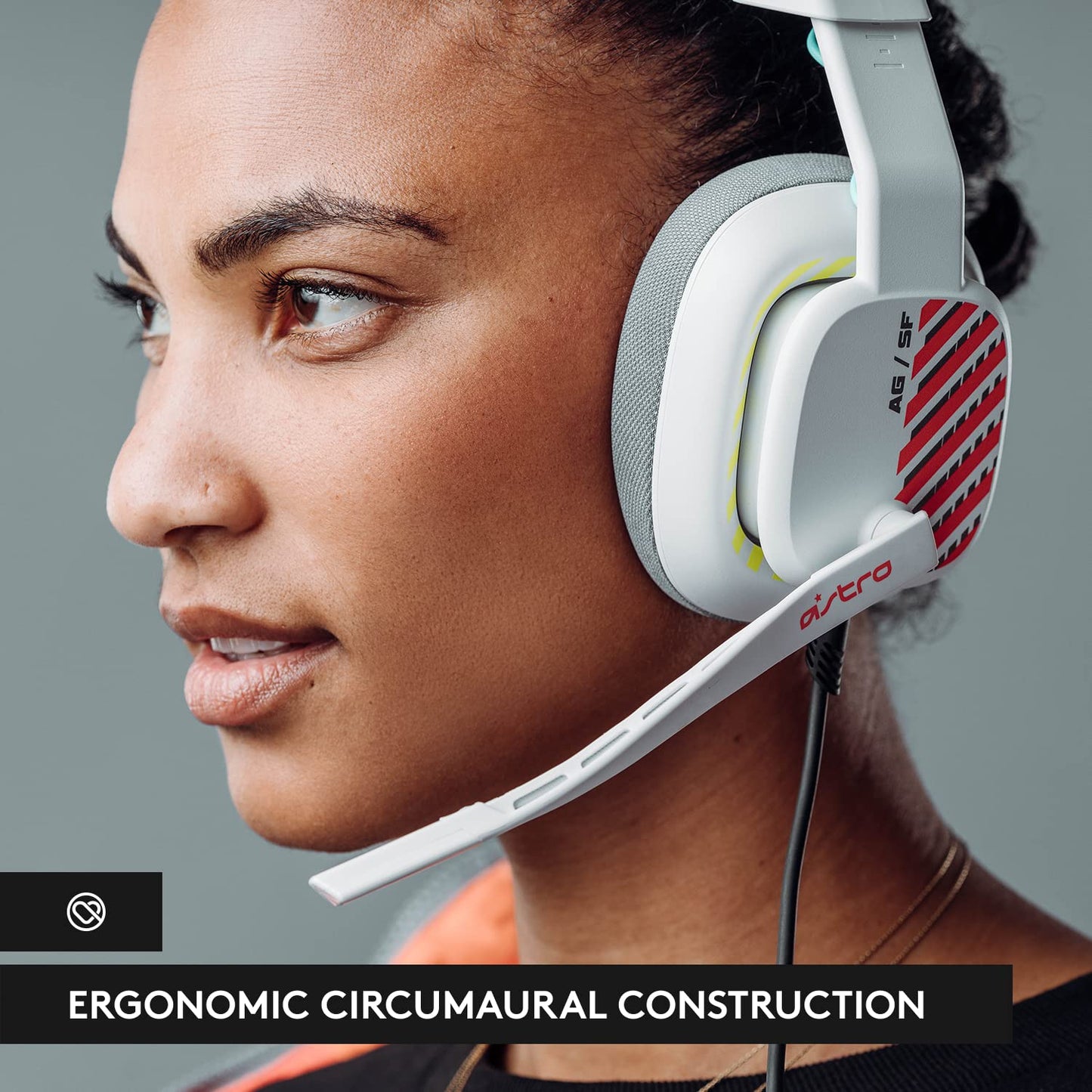 Logitech G Astro A10 Gen 2 Cross-Platform Wired Gaming Headset - Grey | 3.5mm Headphone Jack, 32mm Drivers, Flip-to-Mute Mic, Over-Ear Cup Design