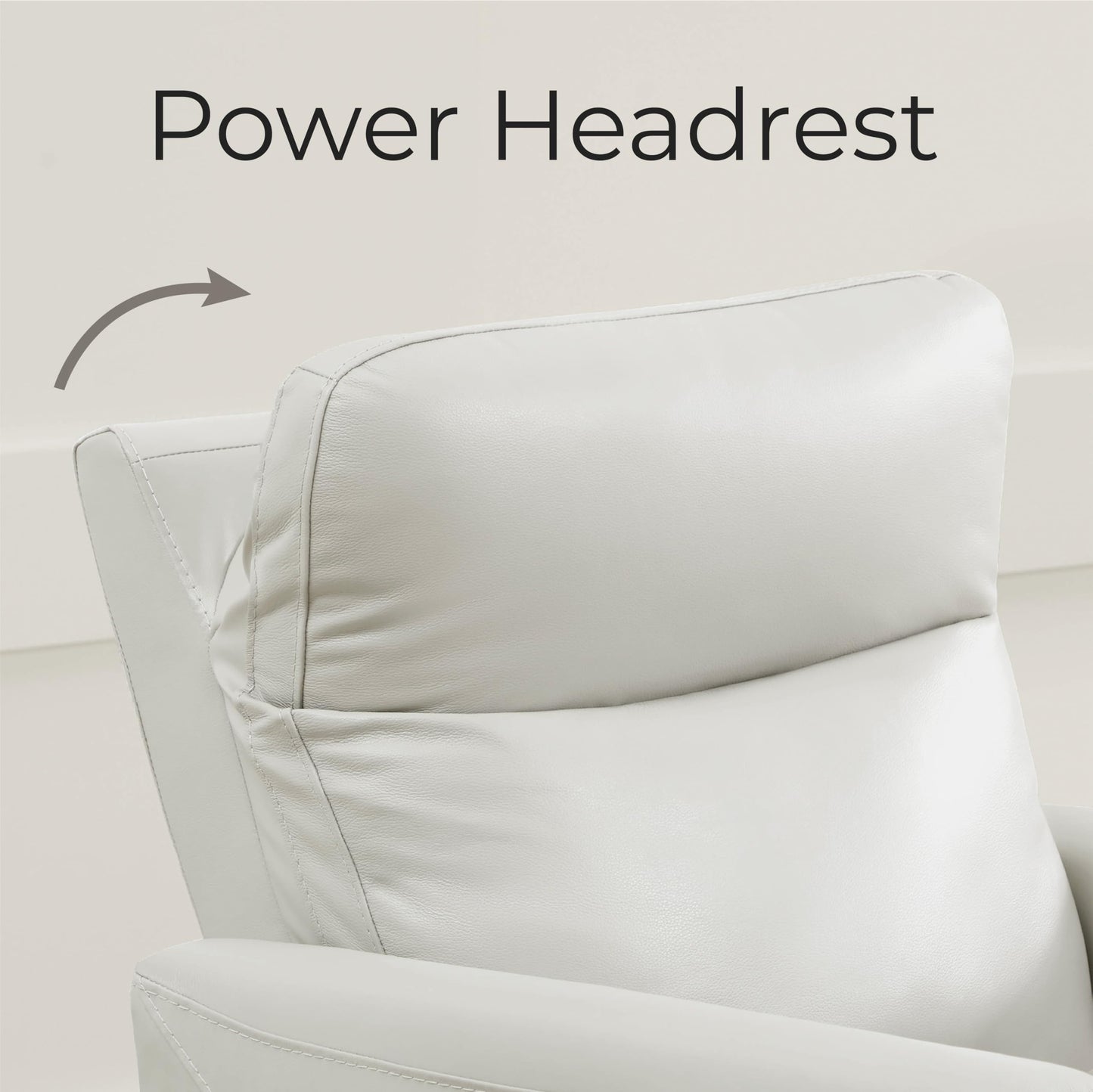 CHITA Genuine Leather Power Recliner Chair for Adults, Electric Wall Hugger Recliner for Small Spaces, Modern Living Room and RV Recliner Chair with Adjustable Power Headrest & Charging Ports, Brown