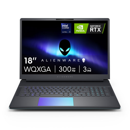 Alienware 18 Area-51 Gaming Laptop AA18250-18.0" WQXGA 300Hz 3ms Display, Intel Core Ultra 9 275HX, NVIDIA GeForce RTX 5080, 32GB 2x16GB DDR5, 2TB SSD, 2MP FHD IR Camera, Windows 11 Home