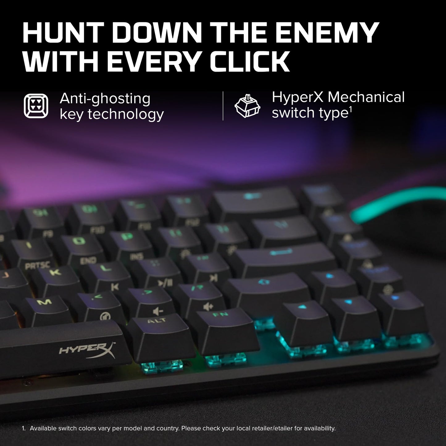HyperX Alloy Origins 65 - Mechanical Gaming Keyboard – Compact 65% Form Factor - Linear Red Switch - Double Shot PBT Keycaps - RGB LED Backlit - NGENUITY Software Compatible,Black