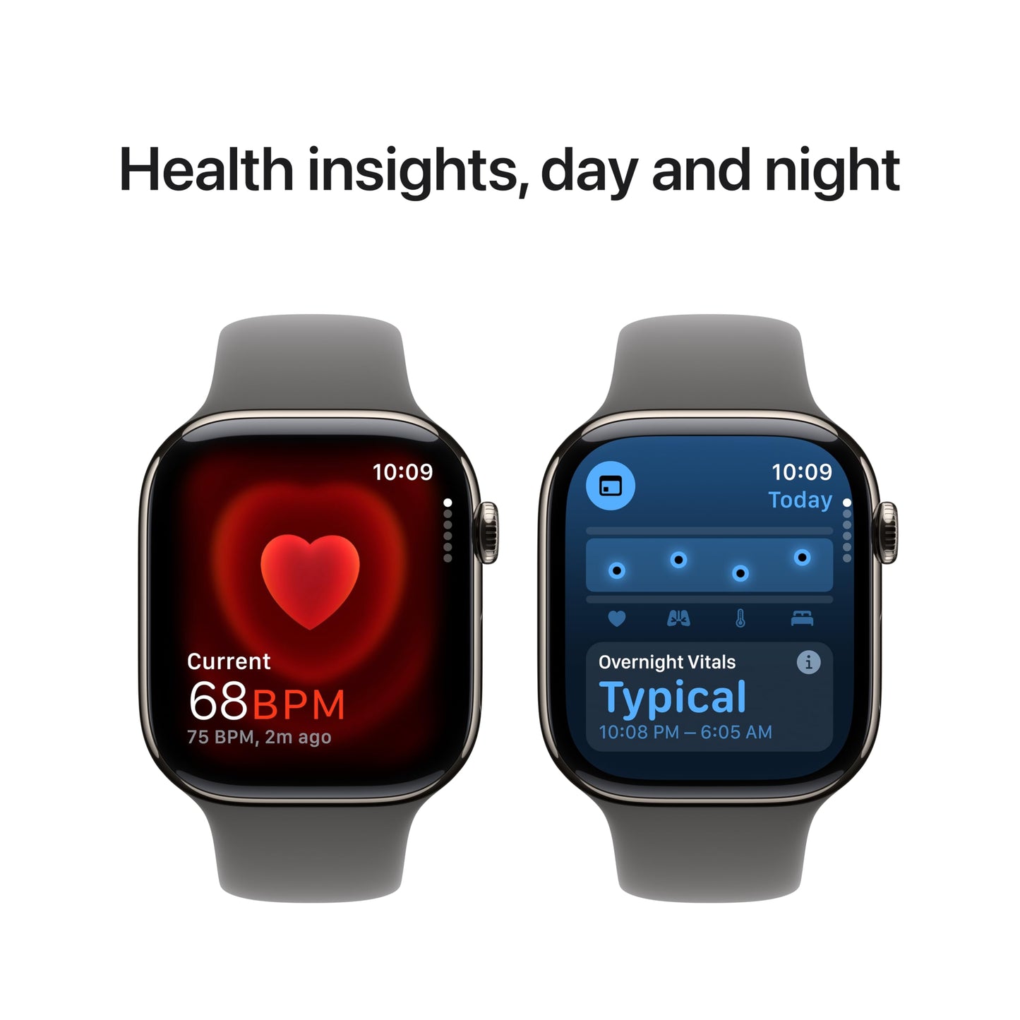 Apple Watch Series 10 [GPS + Cellular 42mm case] Smartwatch with Jet Black Aluminum Case with Black Sport Band - M/L. Fitness Tracker, ECG App, Always-On Retina Display, Water Resistant