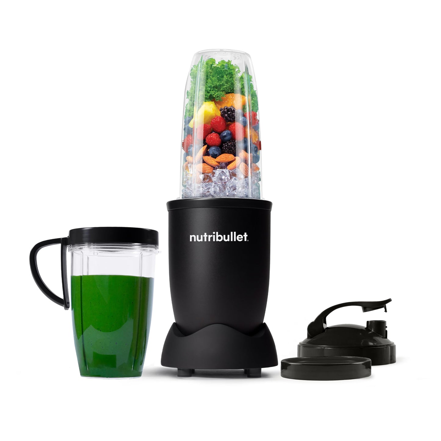 Nutribullet Personal Blender, Shakes, Smoothies, Food Prep, and Frozen Blending, 24 Ounces, 600 Watt, Dark Gray, NBR-0601WM