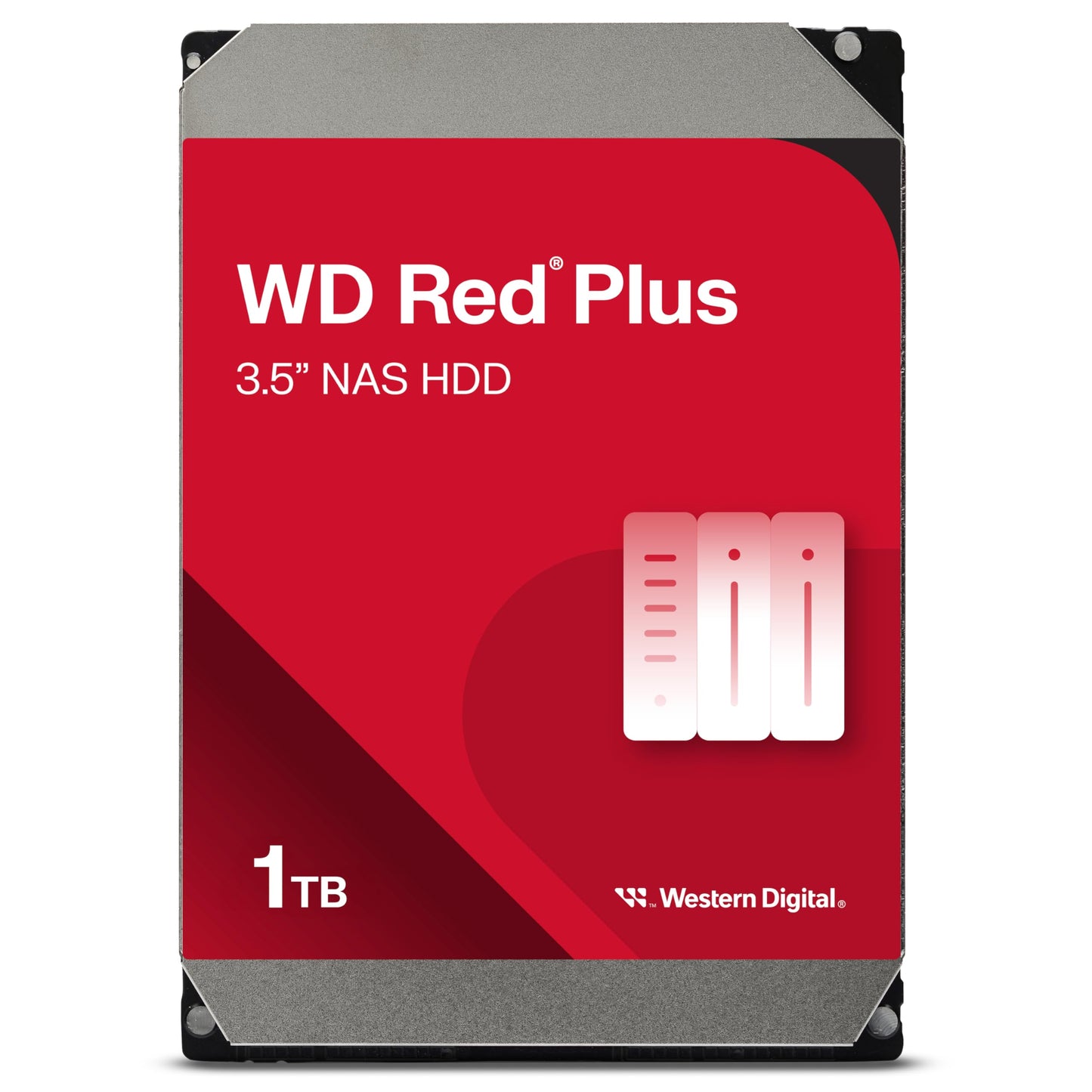 Western Digital 4TB WD Red Plus NAS Internal Hard Drive HDD - 5400 RPM, SATA 6 Gb/s, CMR, 256 MB Cache, 3.5" -WD40EFPX