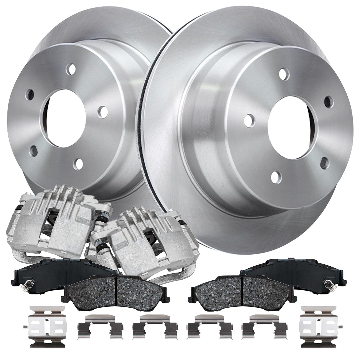 Detroit Axle - Rear Brake Kit for Dodge Grand Caravan Journey Chrysler Town & Country Replacement Brakes Rotors and Ceramic Brake Pads : 12.91" inch Rotor