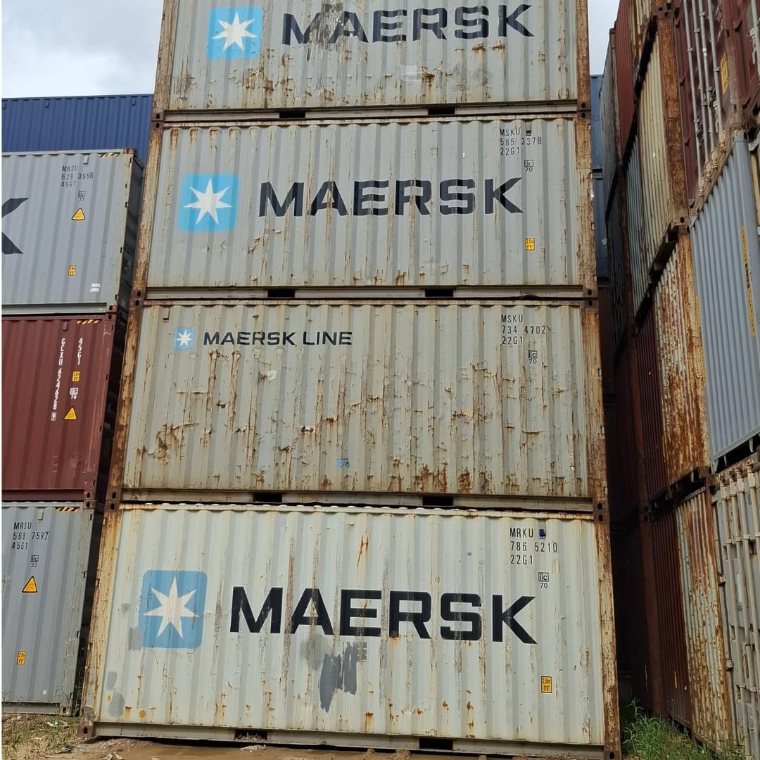 Econtainers 20ft Used Shipping Container – Steel Cargo Storage Unit | Variable Condition | For Storage, Construction, Agriculture & Logistics