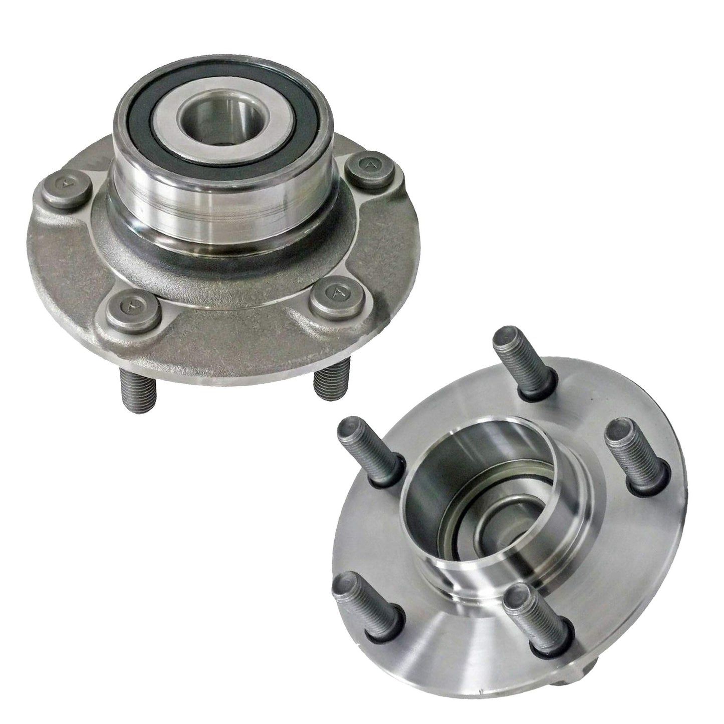 Detroit Axle - Pair 2WD Front Wheel Bearing Hub Assembly for 99-06 Chevy Silverado Sierra 1500, 00-06 Suburban 1500 Tahoe Yukon GMC Yukon XL 1500, 02-06 Cadillac Escalade 6 Lugs [with ABS]