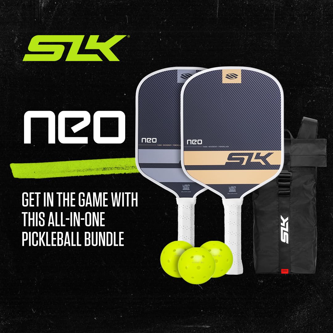 Selkirk Sport SLK Pickleball Paddles Set of 2 | Designed in The USA | Choose The SLK Neo Graphite, SLK Neo Fiberglass Pickleball Set or SLK Atlas Pickleball Bundle