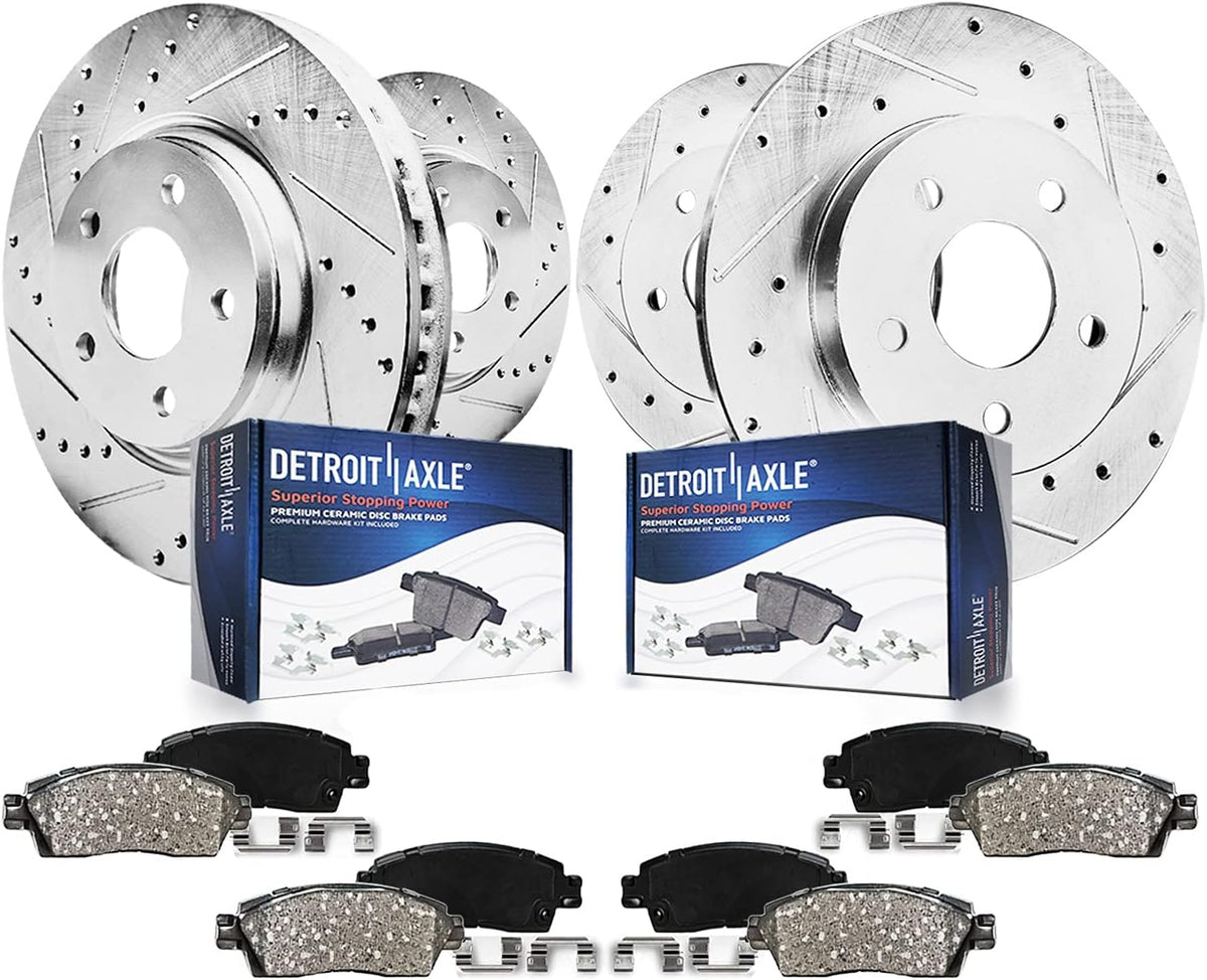 Detroit Axle - Brake Kit for 12-17 Toyota Camry 13-18 Avalon Lexus ES350
