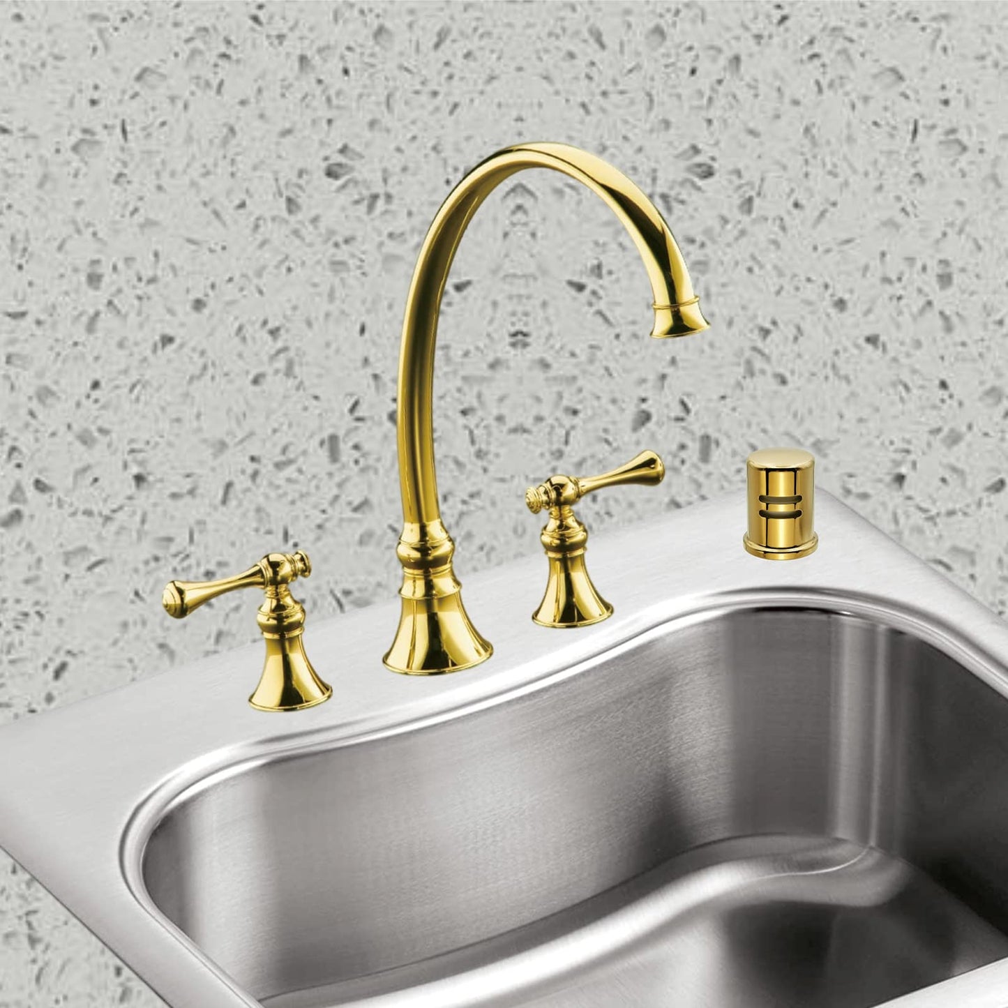 Dishwasher Air Gap Cover Black only, Skirted, Replacement Black air gap dishwasher,Solid Brass,Matte Black Finish