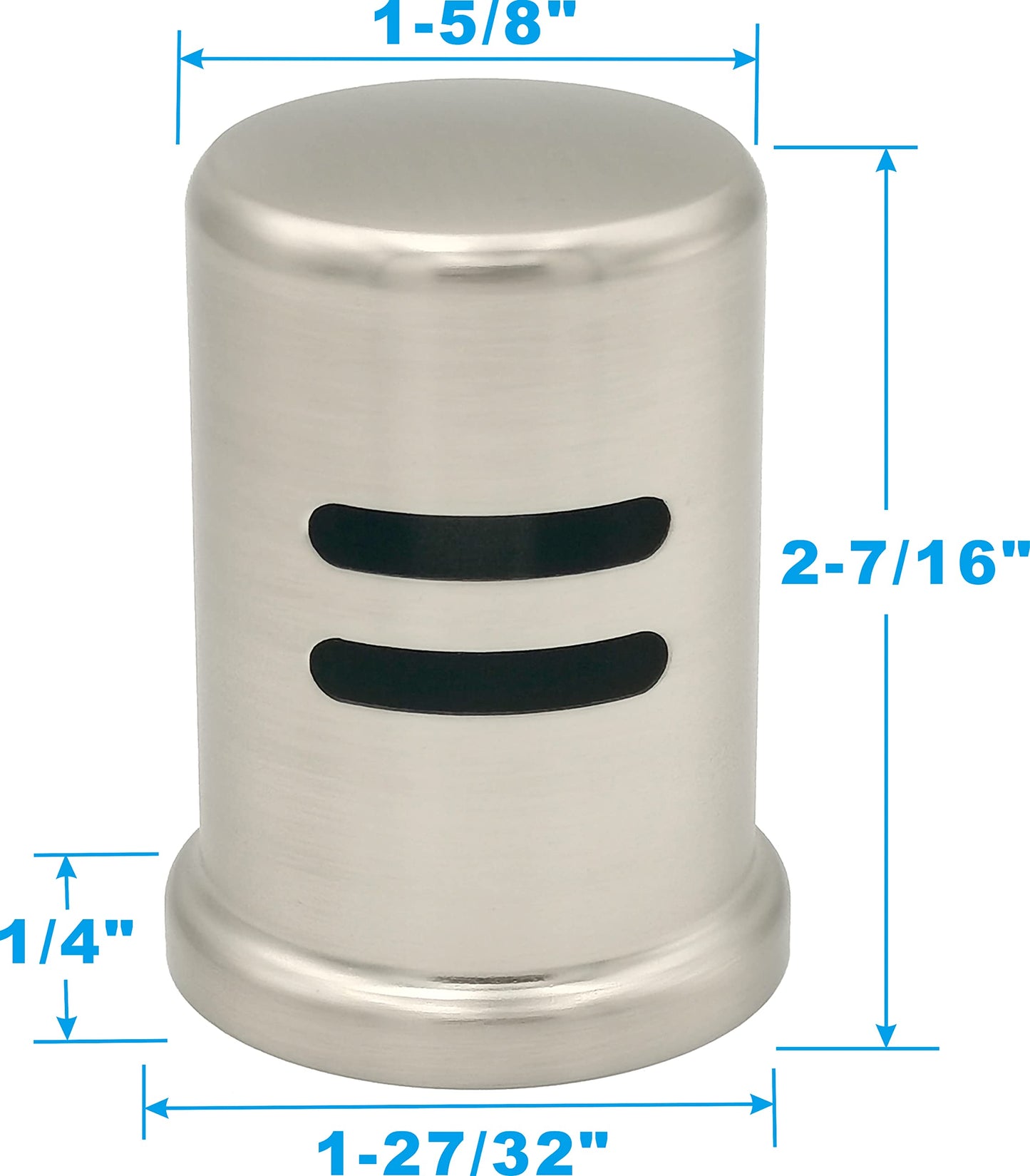 Dishwasher Air Gap Cover Black only, Skirted, Replacement Black air gap dishwasher,Solid Brass,Matte Black Finish