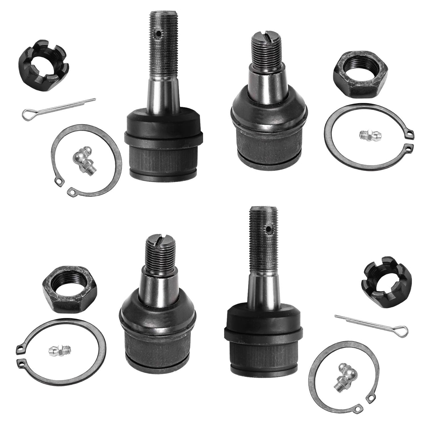 Detroit Axle - 4WD Front 4pc Ball Joints for Ford F-250 F-350 F-450 F-550 Excursion, 4 Upper & Lower Ball Joints Replacement