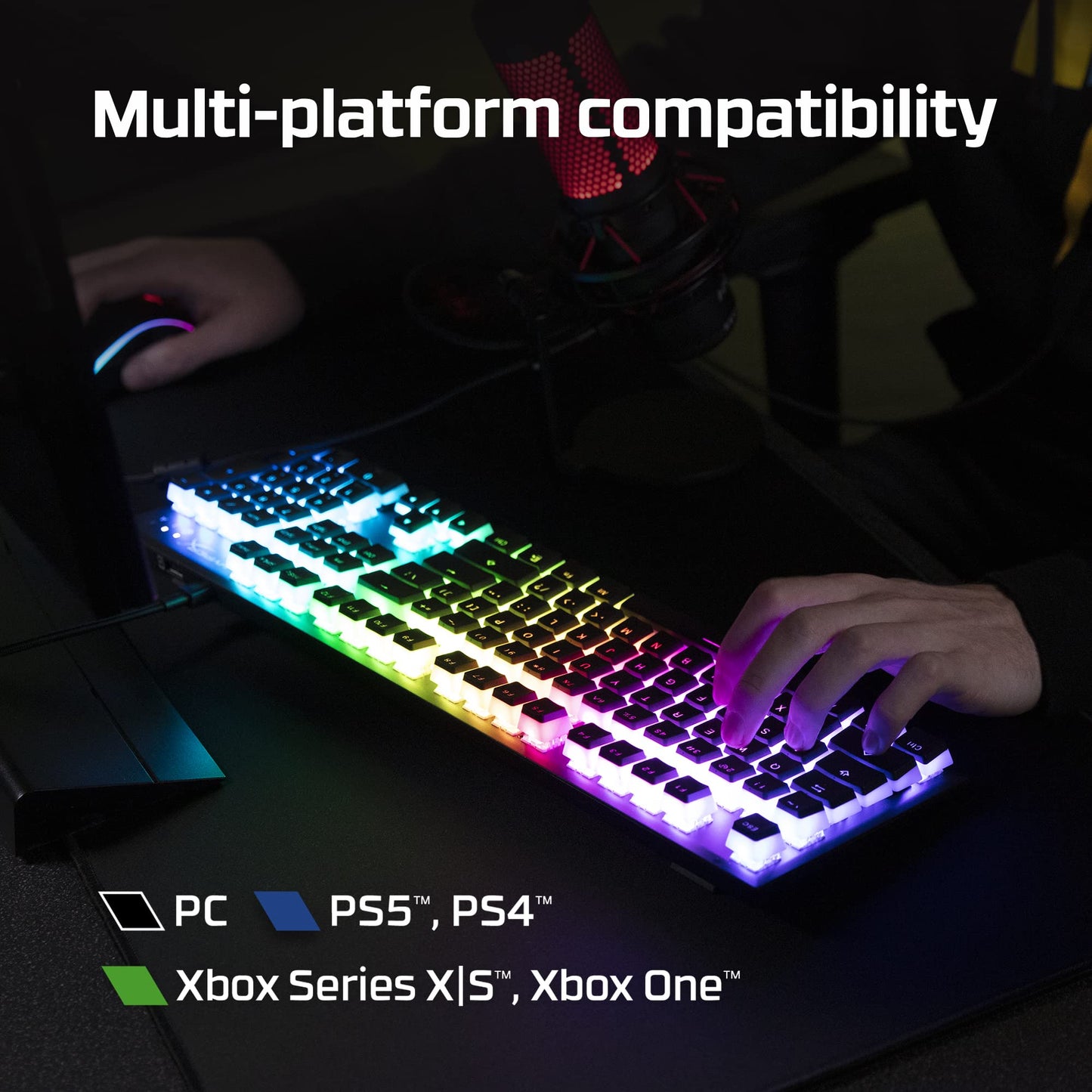 HyperX Alloy Origins 65 - Mechanical Gaming Keyboard – Compact 65% Form Factor - Linear Red Switch - Double Shot PBT Keycaps - RGB LED Backlit - NGENUITY Software Compatible,Black