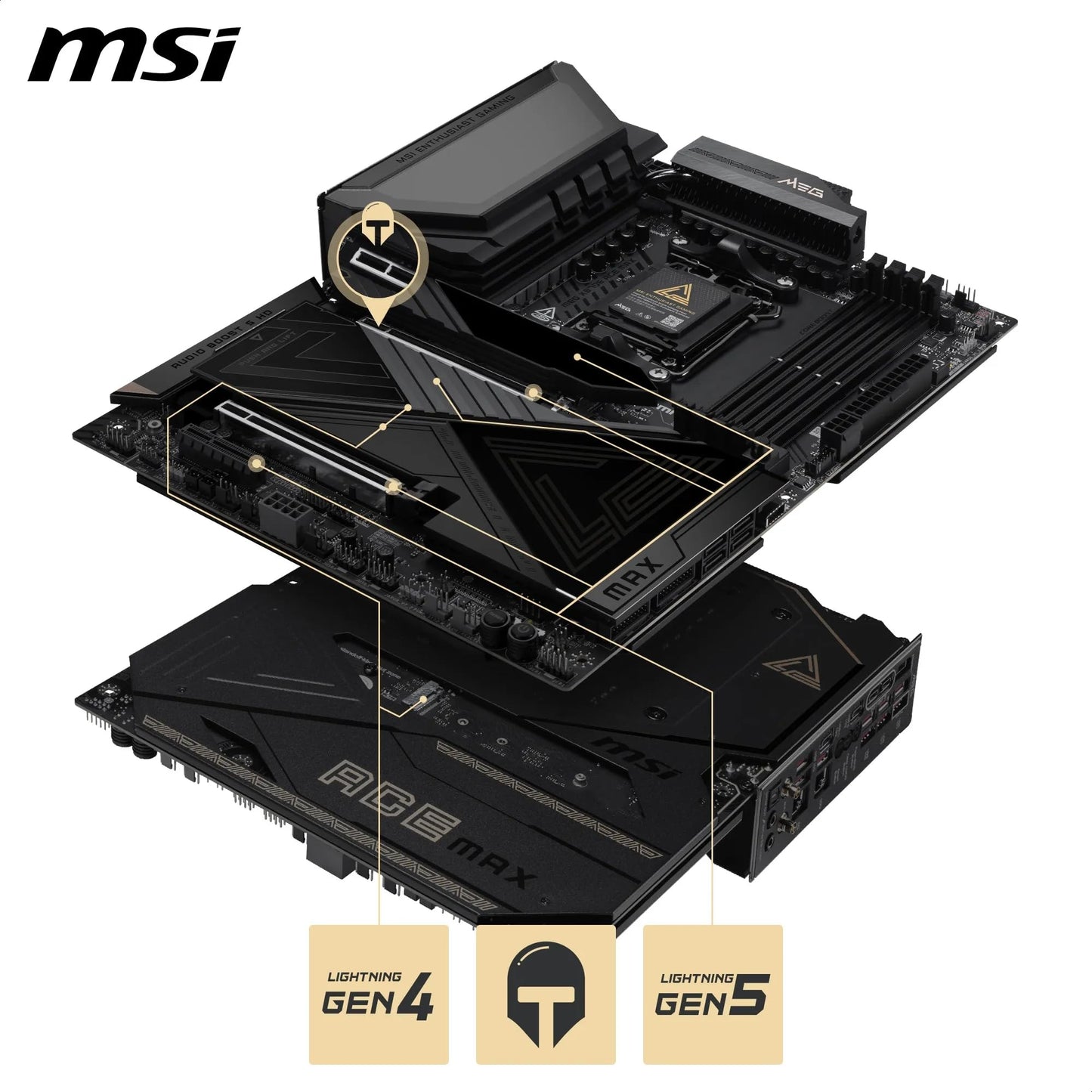 MSI MPG X870E Carbon WiFi Gaming Motherboard (AMD Ryzen 9000/8000/7000 Series Processors, AM5, DDR5, PCIe 5.0, M.2 Gen5, SATA 6Gb/s, USB 40Gbps, HDMI, Wi-Fi 7, Bluetooth 5.4, 5Gbps LAN, ATX)