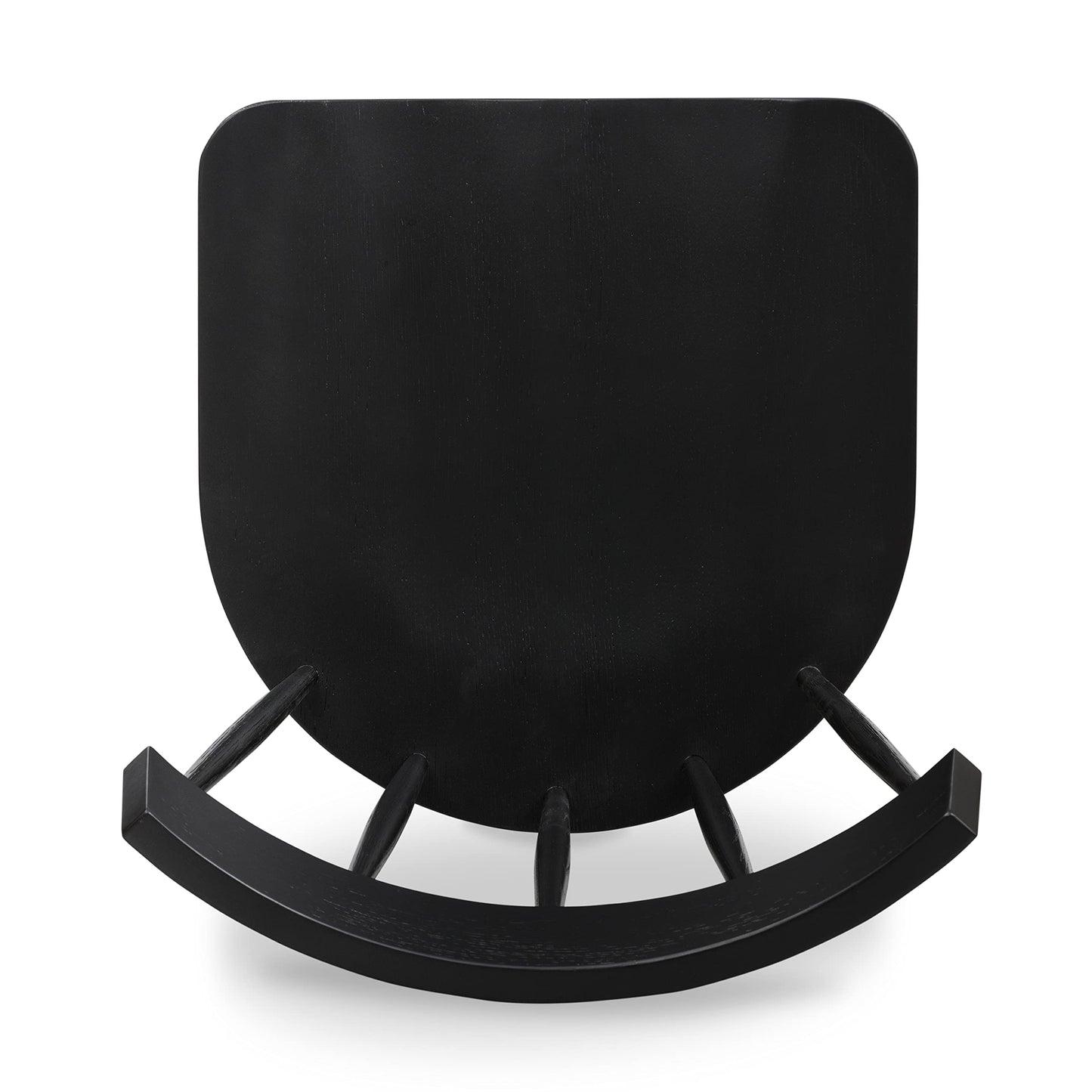 POLY & BARK HAVA Dining Chair,Oak, Black