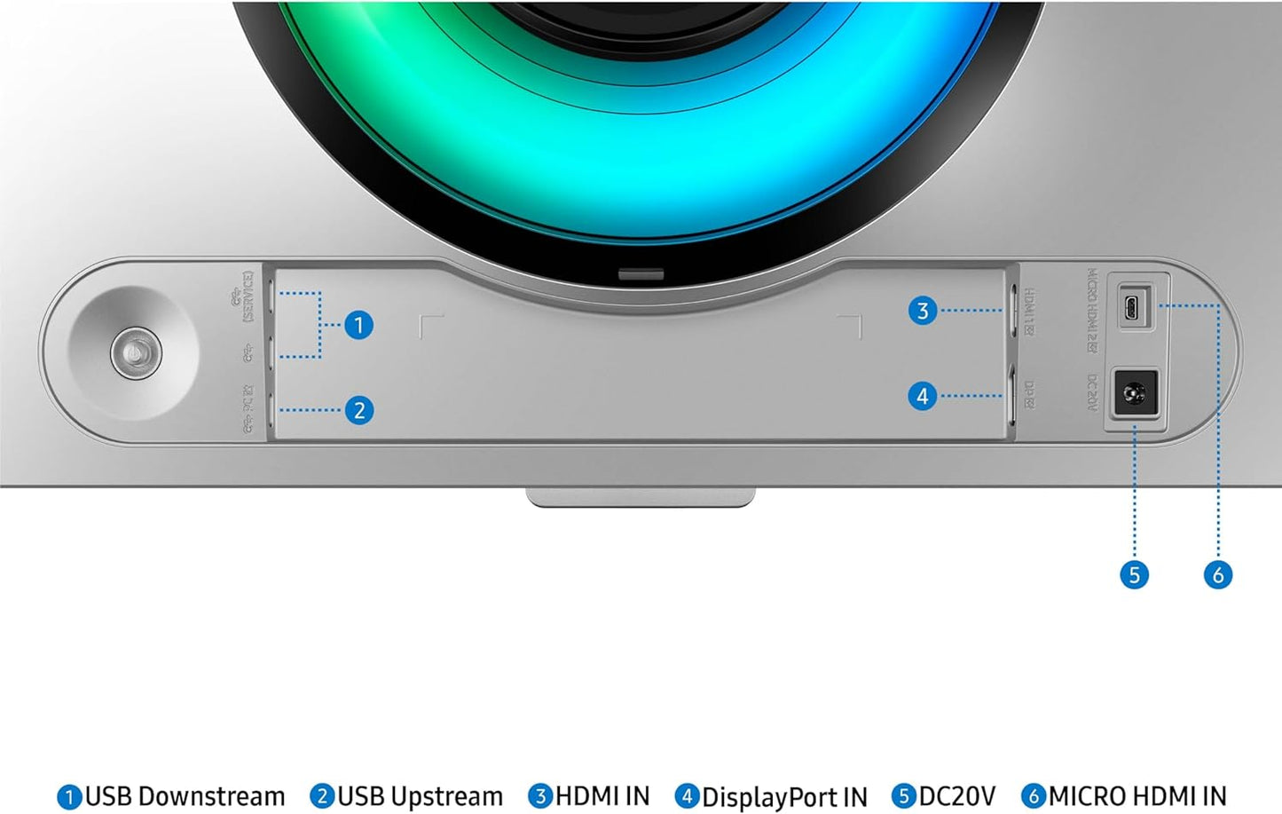 Samsung 49" Odyssey G93SC Series Curved Gaming Monitor, QD-OLED, 240Hz, 0.03ms, DQHD, G-Sync Compatible, FreeSync Premium Pro, Adjustable Stand