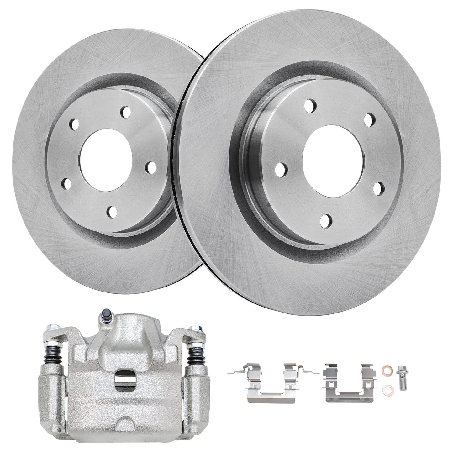 Detroit Axle - Brake Kit for 2012-2016 Honda CR-V, Disc Brake Rotors Ceramic Brakes Pads Front & Rear 2013 2014 2015 Replacement