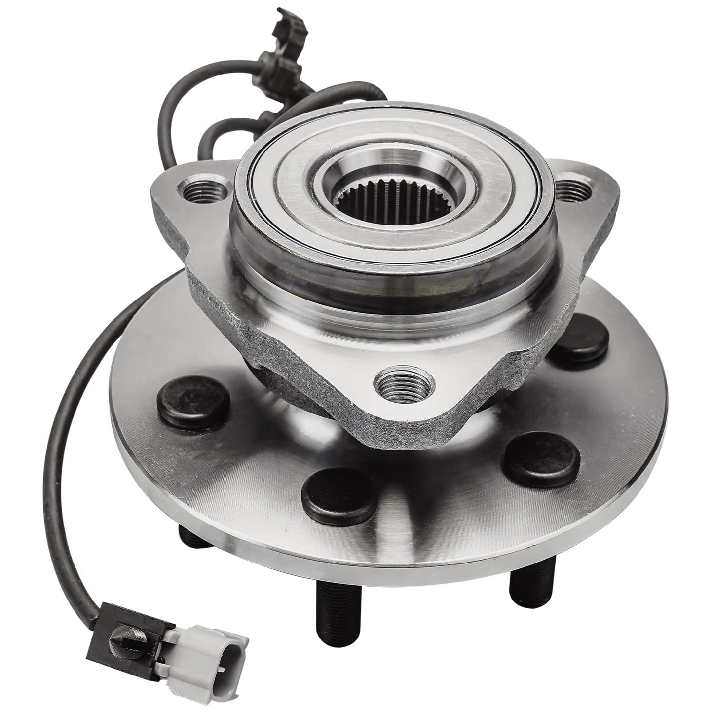 Detroit Axle - 4WD Front Wheel Bearing Hub for Ford F-250 F-350 Super Duty 2011-2016, Replacement 2012 2013 2014 2015 F-250 F-350 Super Duty (SRW Models) Wheel Bearing and Hub Assembly
