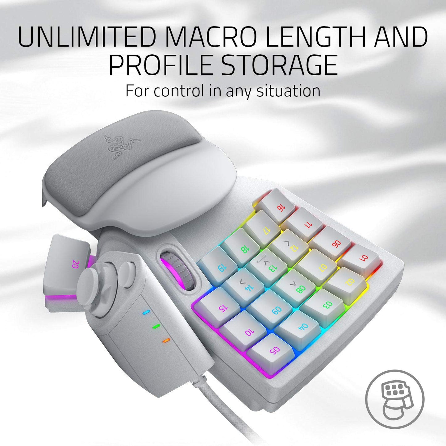 Razer Tartarus V2 Gaming Keypad: Mecha Membrane Key Switches - One Handed Keyboard - 32 Programmable Keys - Customizable Chroma RGB Lighting - Programmable Macros - Snap Tap - Black