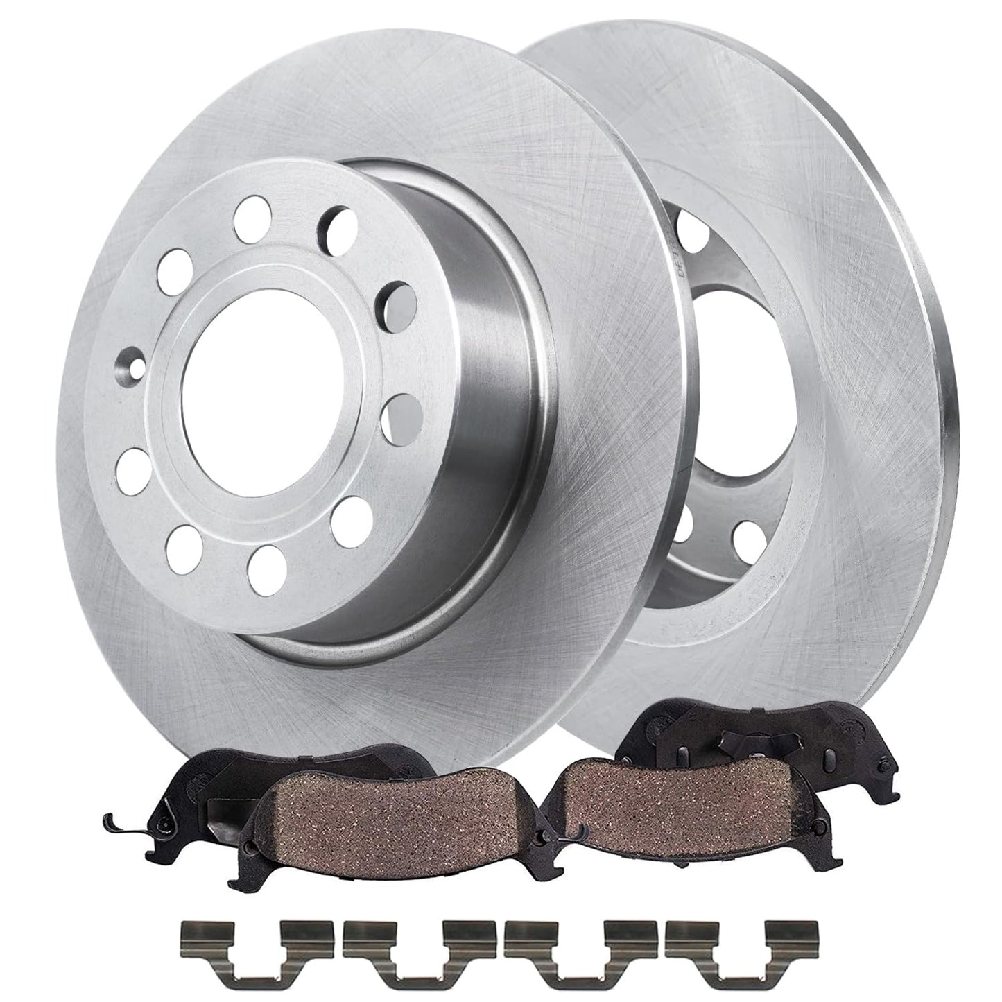 Detroit Axle - Front Brake Kit for Chevrolet GMC Silverado Suburban Sierra Savana Yukon XL 1500 Tahoe Cadillac Escalade Disc Brake Rotors Ceramic Brakes Pads Replacement : 12" inch Rotor
