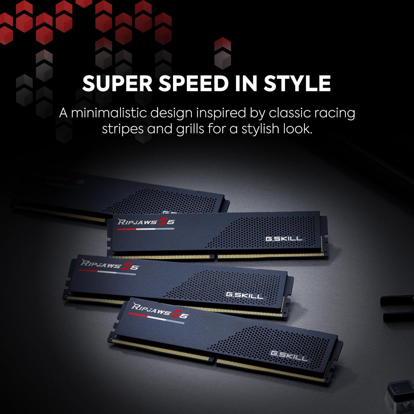 G.SKILL Ripjaws S5 Series DDR5 RAM (Intel XMP 3.0 & AMD Expo) 32GB (2x16GB) 6000MT/s CL36-36-36-96 1.35V Desktop Computer Memory U-DIMM - Matte Black (F5-6000J3636F16GX2-RS5K)