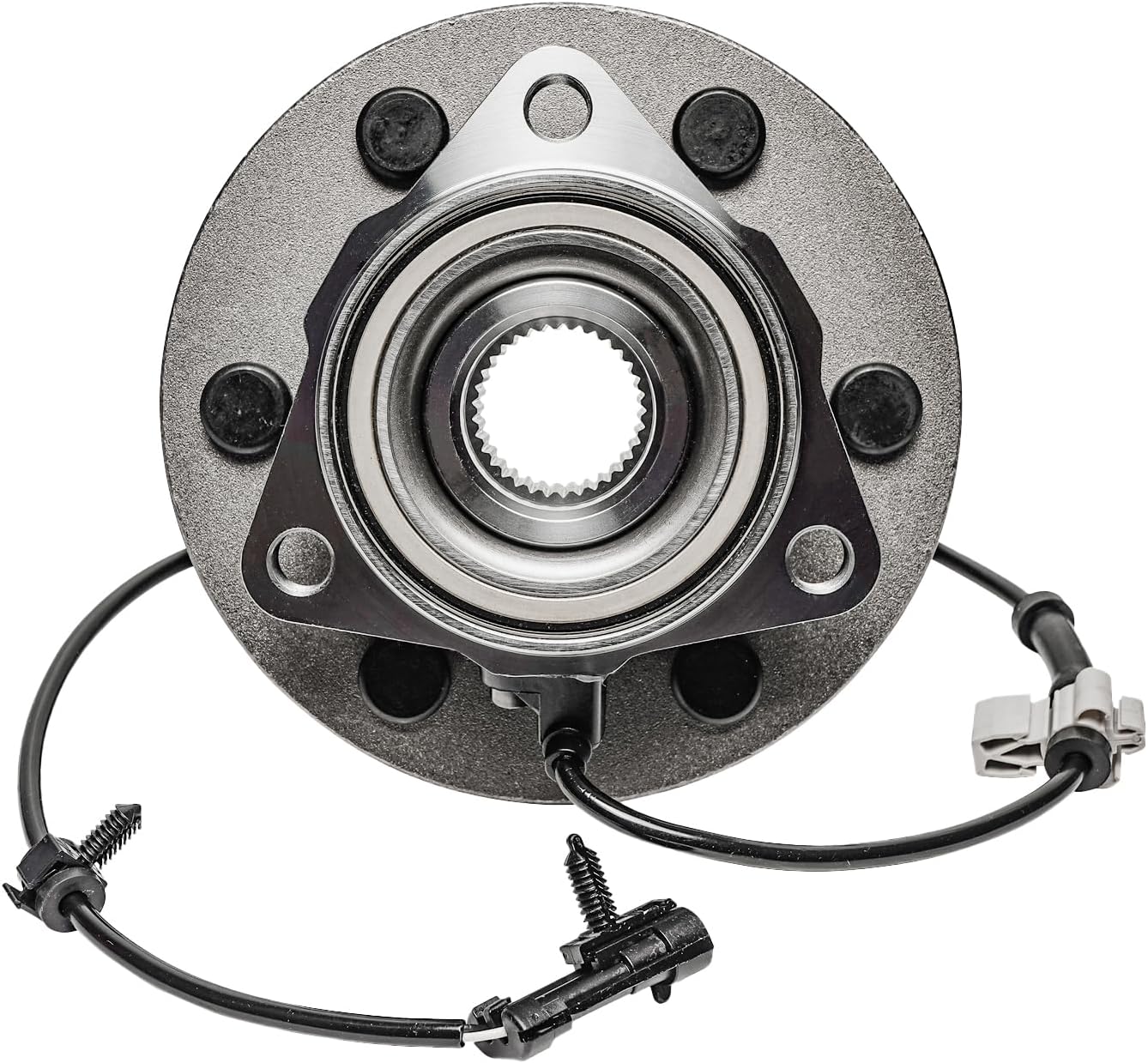 Detroit Axle - 4WD Front Wheel Bearing Hubs for Chevy GMC Silverado Sierra Avalanche Yukon XL Suburban 1500 Tahoe Cadillac Escalade ESV EXT, Wheel Bearing and Hub Assembly Set Replacement Pair Hubs