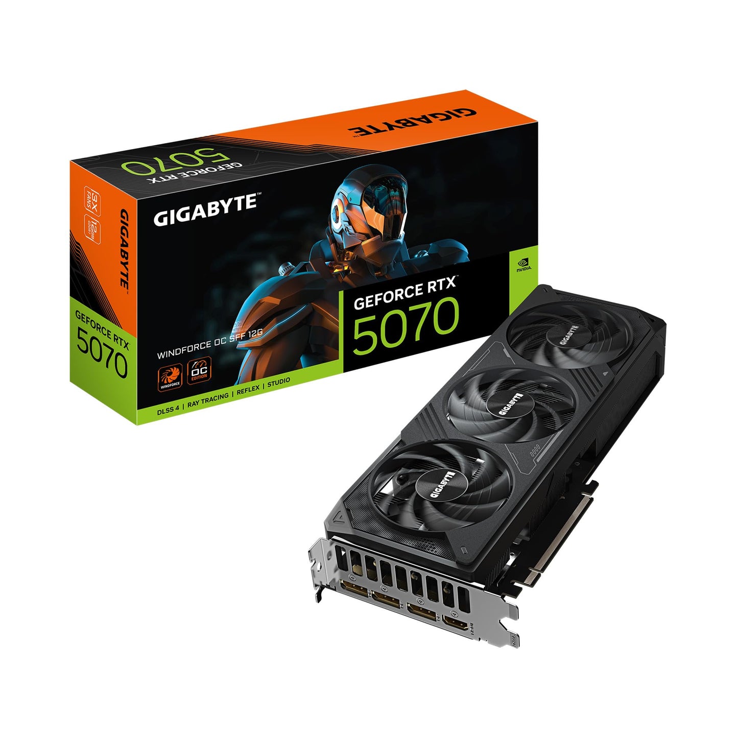 GIGABYTE GeForce RTX 5070 Gaming OC 12G Graphics Card, 12GB 192-bit GDDR7, PCIe 5.0, WINDFORCE Cooling System, GV-N5070GAMING OC-12GD Video Card