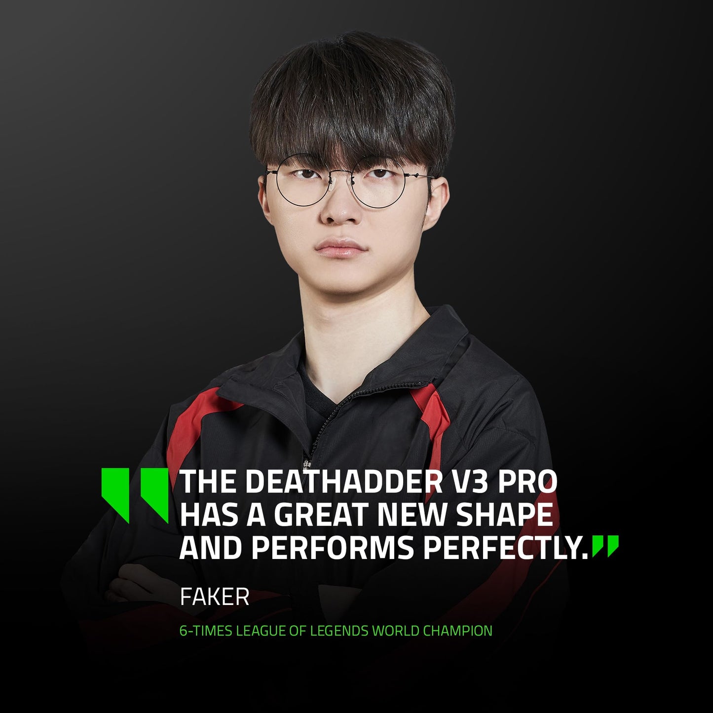 Razer DeathAdder V3 Pro - Black Ultra-lightweight Wireless Ergonomic Esports Mouse - Optical - Cable/Wireless - Radio Frequency - 2.40 GHz - Rechargeable - Black - USB - 30000 dpi - Scroll Wheel - 5 B