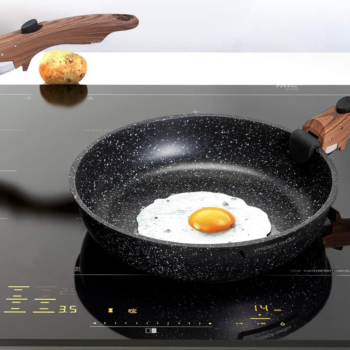 Pots and Pans Set Non Stick 12 Pieces & 10 Pieces RV/Camping Cookware Sets