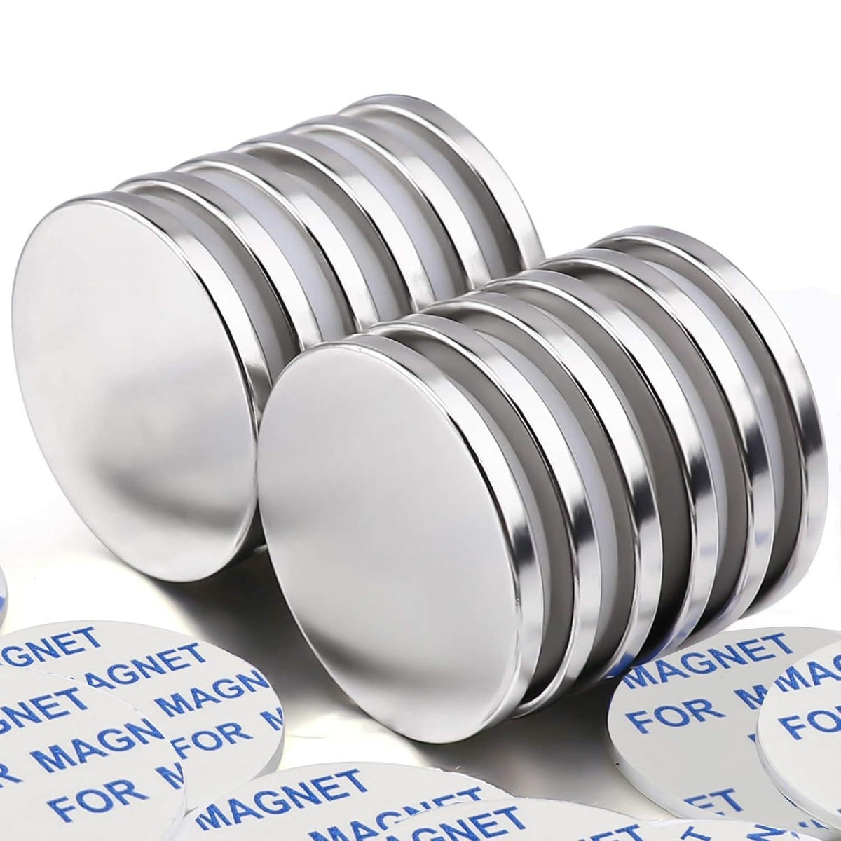 E BAVITE 100 Pack Strong Magnets with Adhesive Backing Powerful