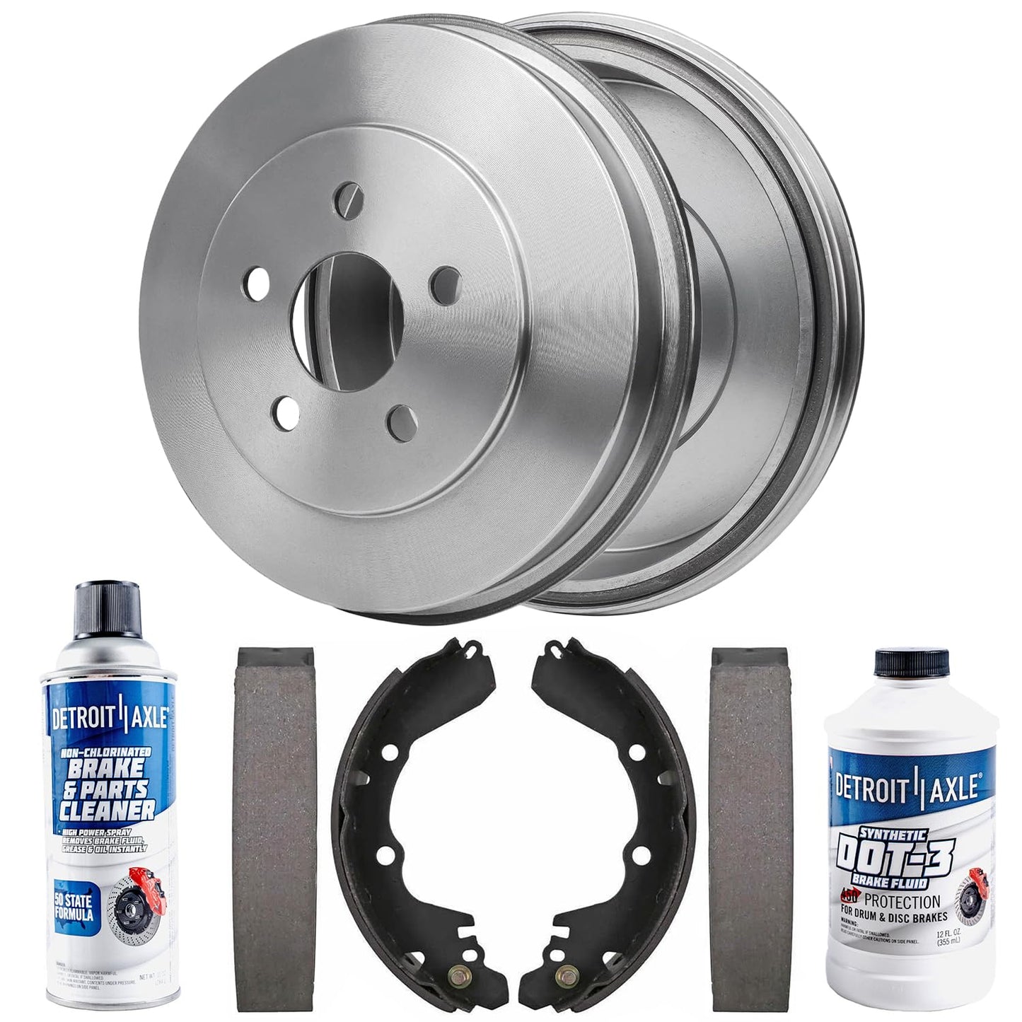 Detroit Axle - Front Brake Kit for Chrysler 300 Dodge Challenger Charger Magnum Replacement Disc Brakes Rotors and Ceramic Brake Pads : 12.6" inch Rotor