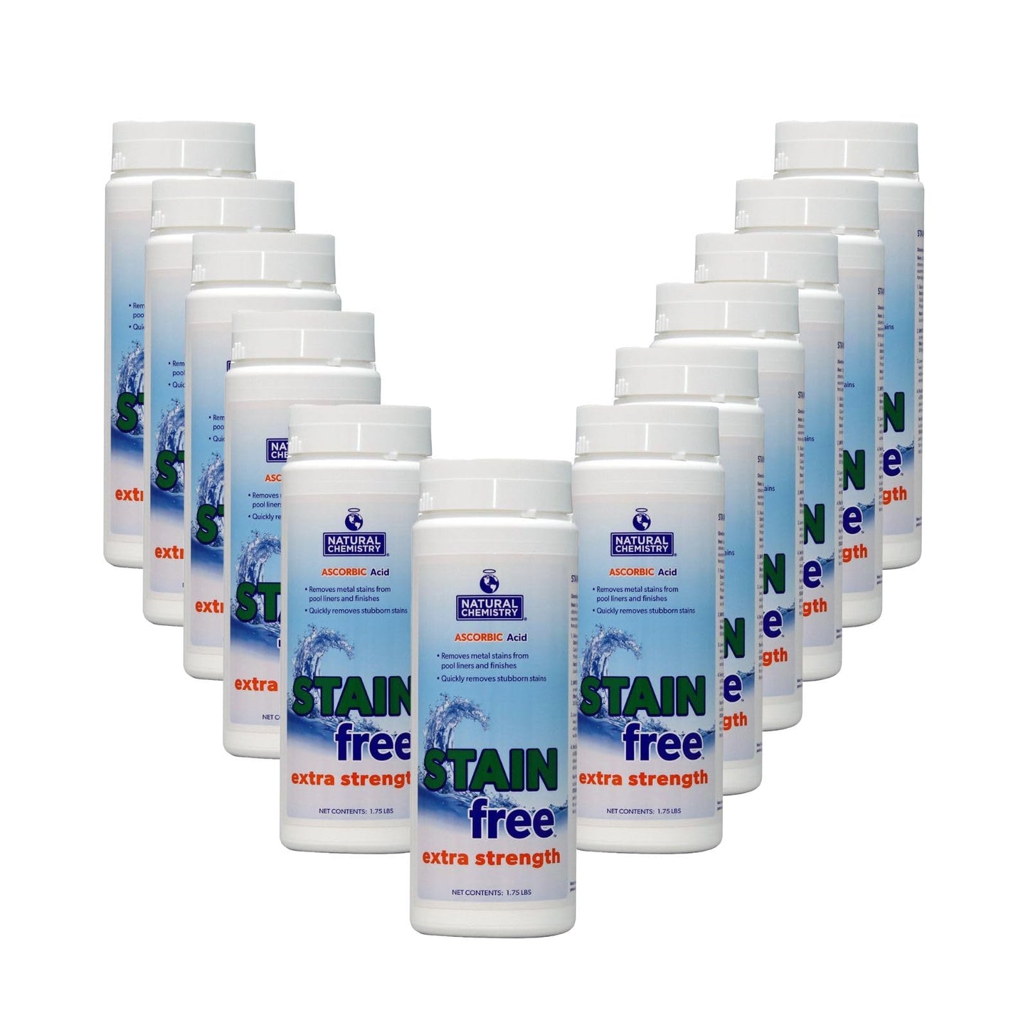 Natural Chemistry Extra Strength Stain Free, 1.75 lb, Single Pack | Removes Metal Stains from Pool Liners & Finishes, Compatible with All Sanitizing Systems