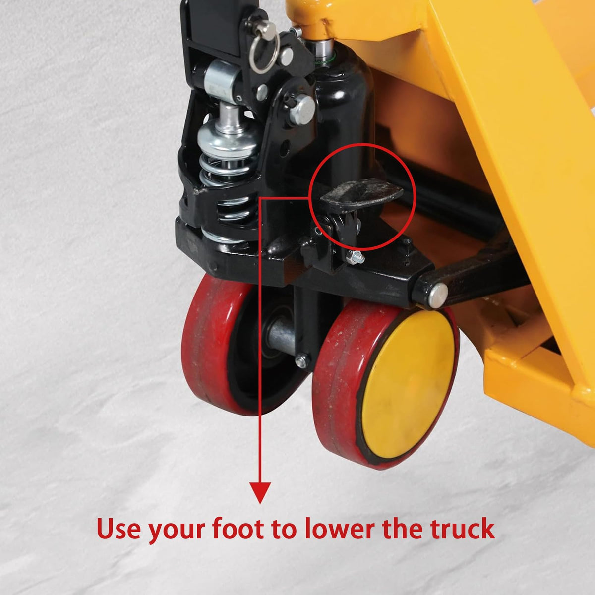 Tory Carrier Mini Pallet Jack Trucks, 2200 lbs Capacity 31.5" x 15" Forks, Small Size Narrow Manual Pallet Lift, Foldable Forks and Handle, Orange