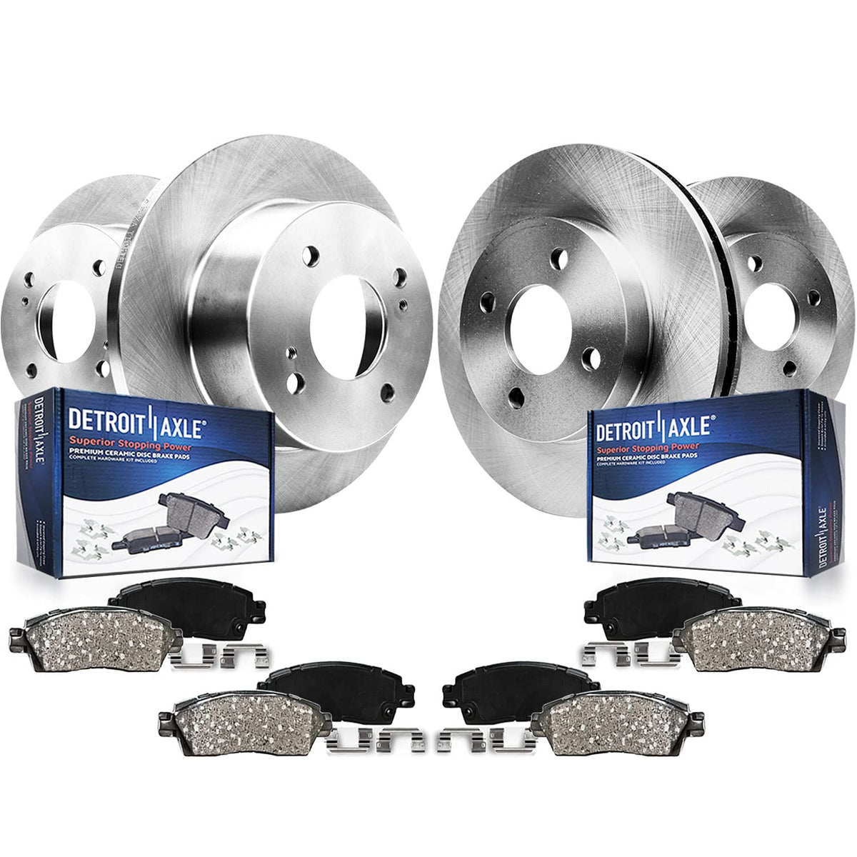Detroit Axle - Brake Kit for 2011-2020 Toyota Sienna, 2014-2019 Highlander