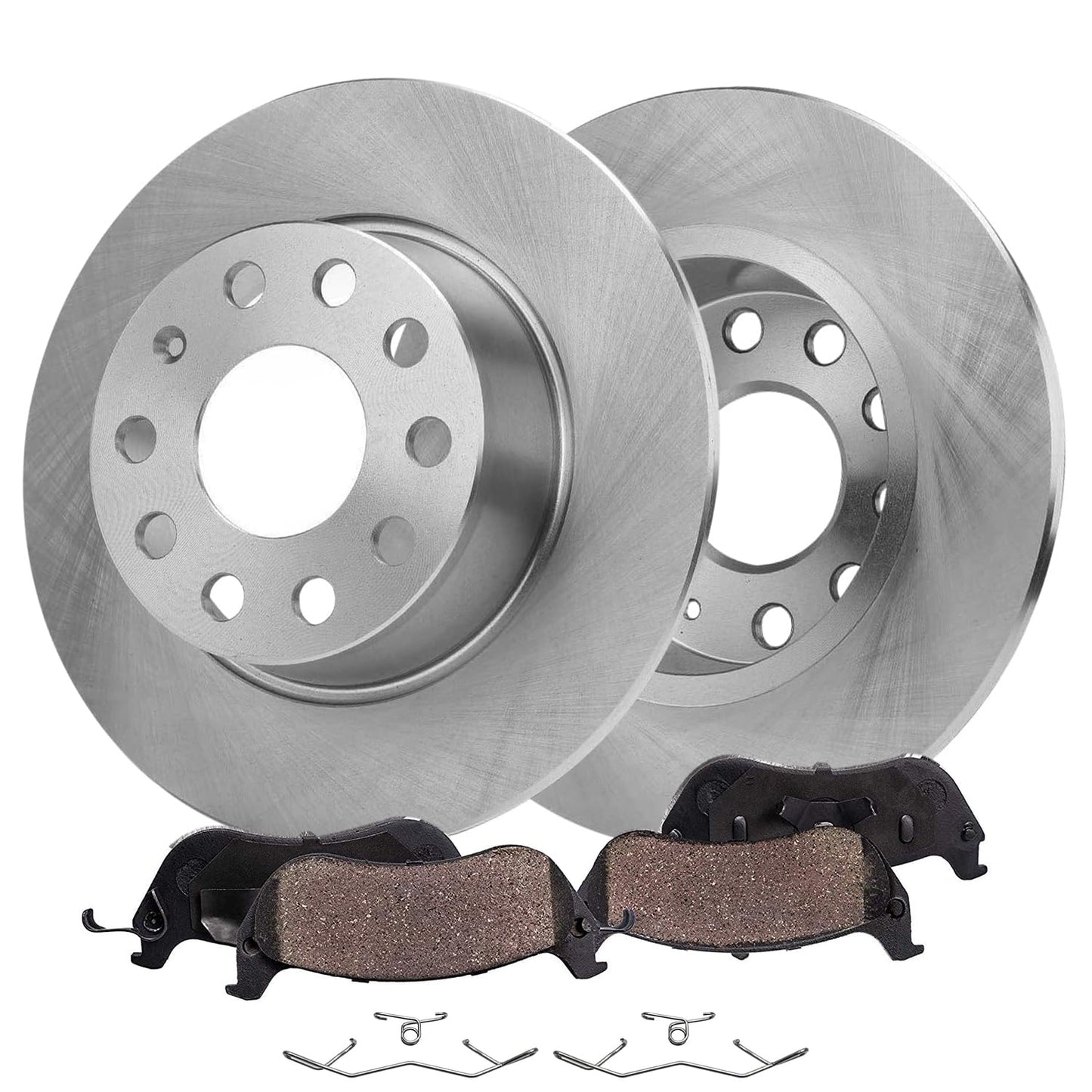 Detroit Axle - Front Brake Kit for Chevy 2012-2017 Sonic 2011-2015 Cruze 2016 Cruze Limited, Disc Brake Rotors Ceramic Brakes Pads Replacement 10.87" inch Front Rotor