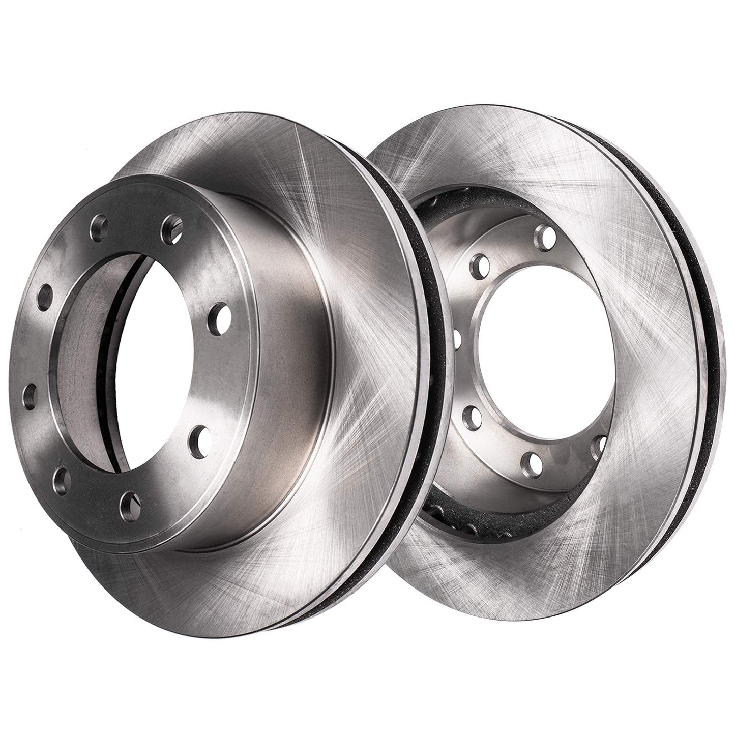 Detroit Axle - Front Brake Kit for 2003-2010 Honda Accord Disc Brake Rotors Ceramic Brakes Pads w/Hardware 2004 2005 2006 2007 2008 2009 Replacement [11.10 inch Rotors]