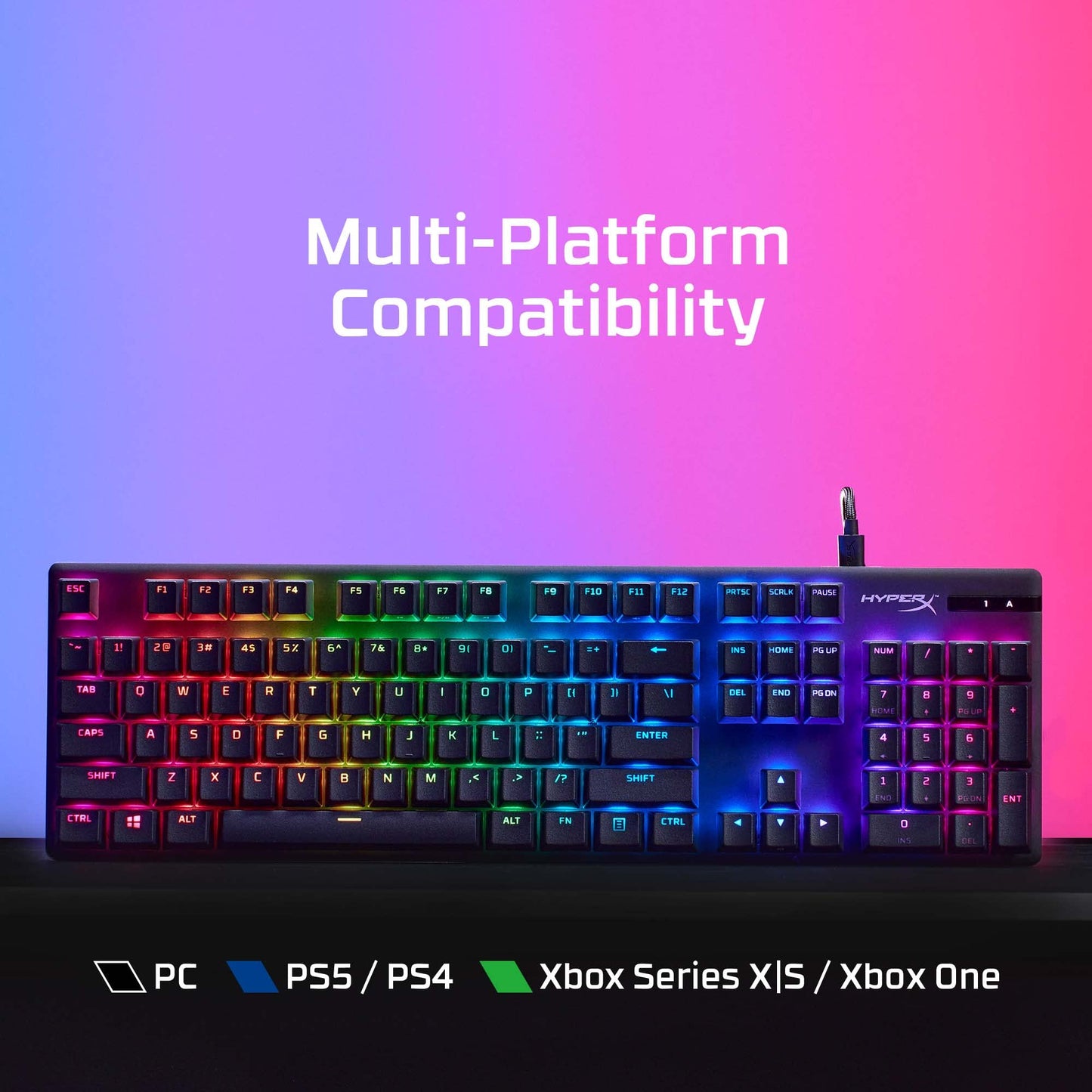 HyperX Alloy Origins 65 - Mechanical Gaming Keyboard – Compact 65% Form Factor - Linear Red Switch - Double Shot PBT Keycaps - RGB LED Backlit - NGENUITY Software Compatible,Black