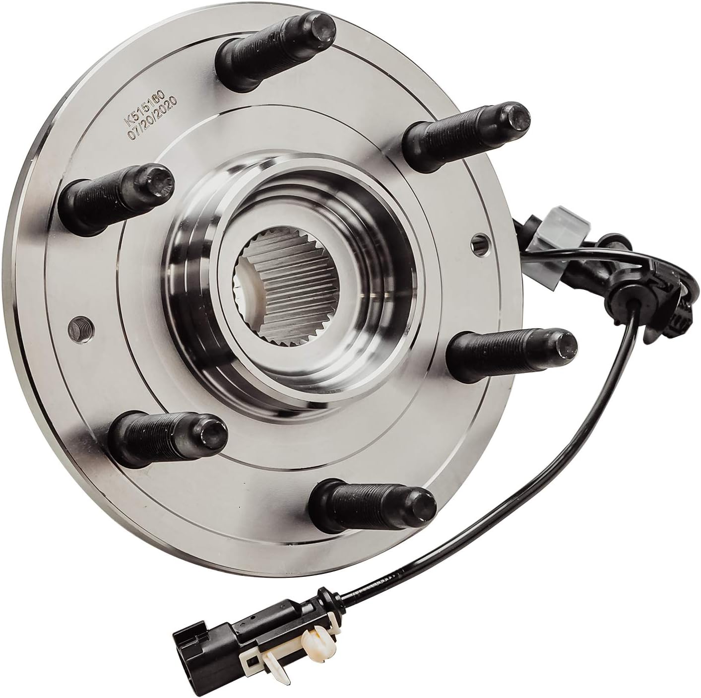 Detroit Axle - 2 Front Wheel Bearing Hub Assembly 4WD for 2014-2018 Chevy Silverado 1500 Sierra 1500, 2015-2020 Suburban Tahoe, GMC Yukon XL, Cadillac Escalade, 17-19 XTS, w/ABS & 6-Lug