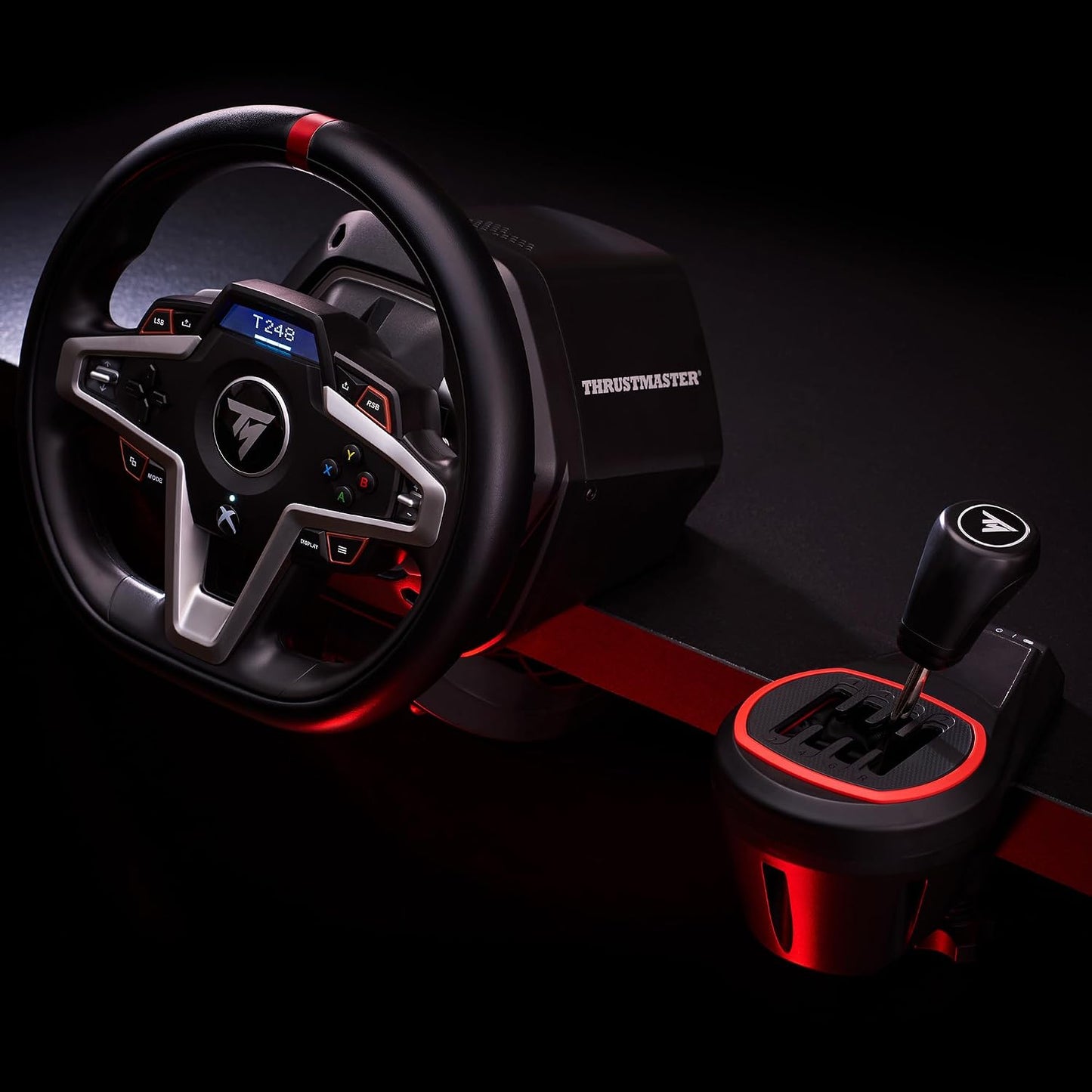 Thrustmaster TH8S Sim Racing Gear Shifter Add-On - PS5, XBOX & PC | H-pattern, 7 gears plus reverse, metal lever, works with Thrustmaster wheels, for rally, F1, NASCAR, farming and racing games