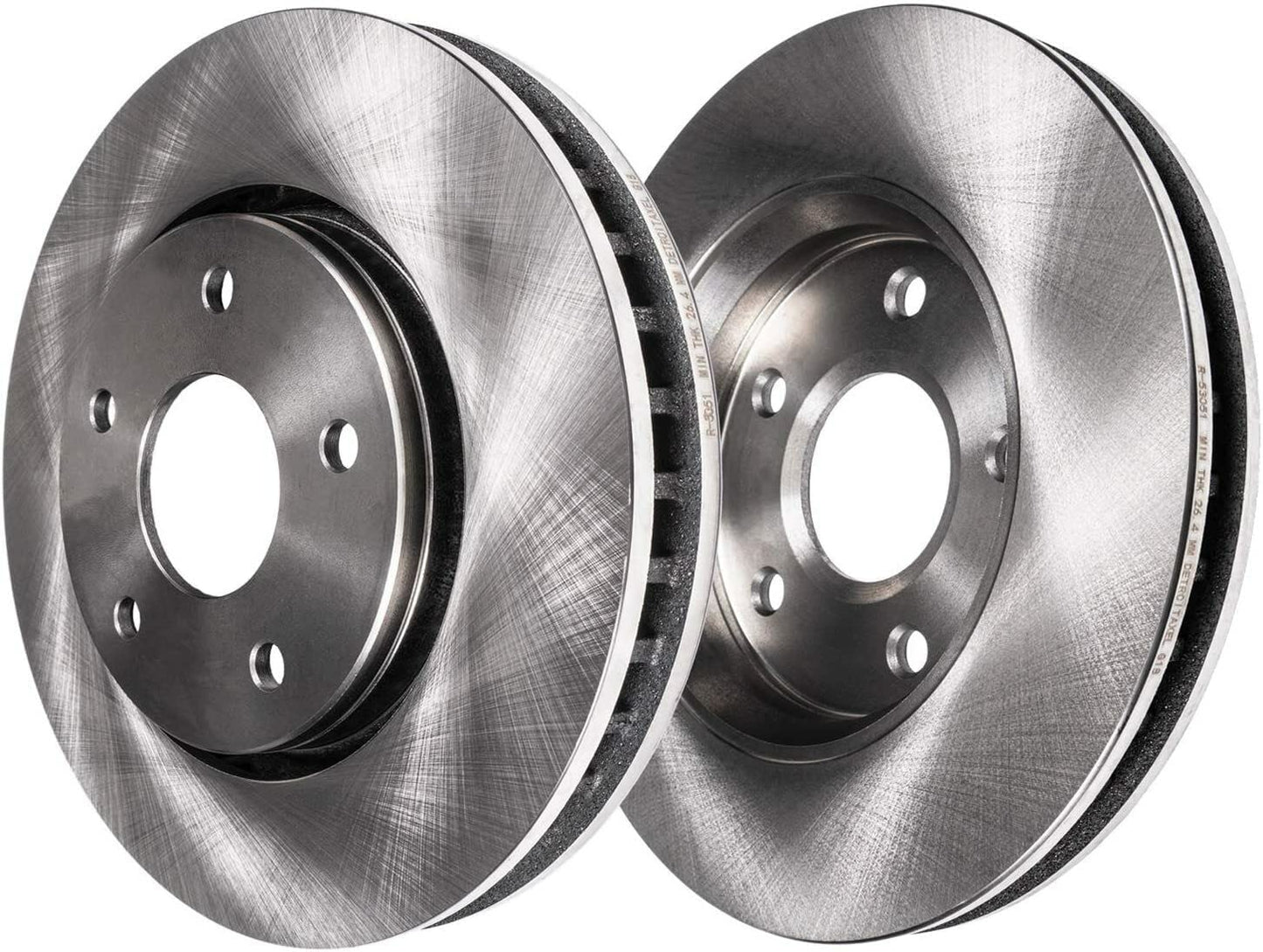 Detroit Axle - Front Brake Kit for 06-11 Honda Civic 2006 2007 2008 2009 2010 2011 Disc Brake Rotors Ceramic Brakes Pads Replacement Brake Kit
