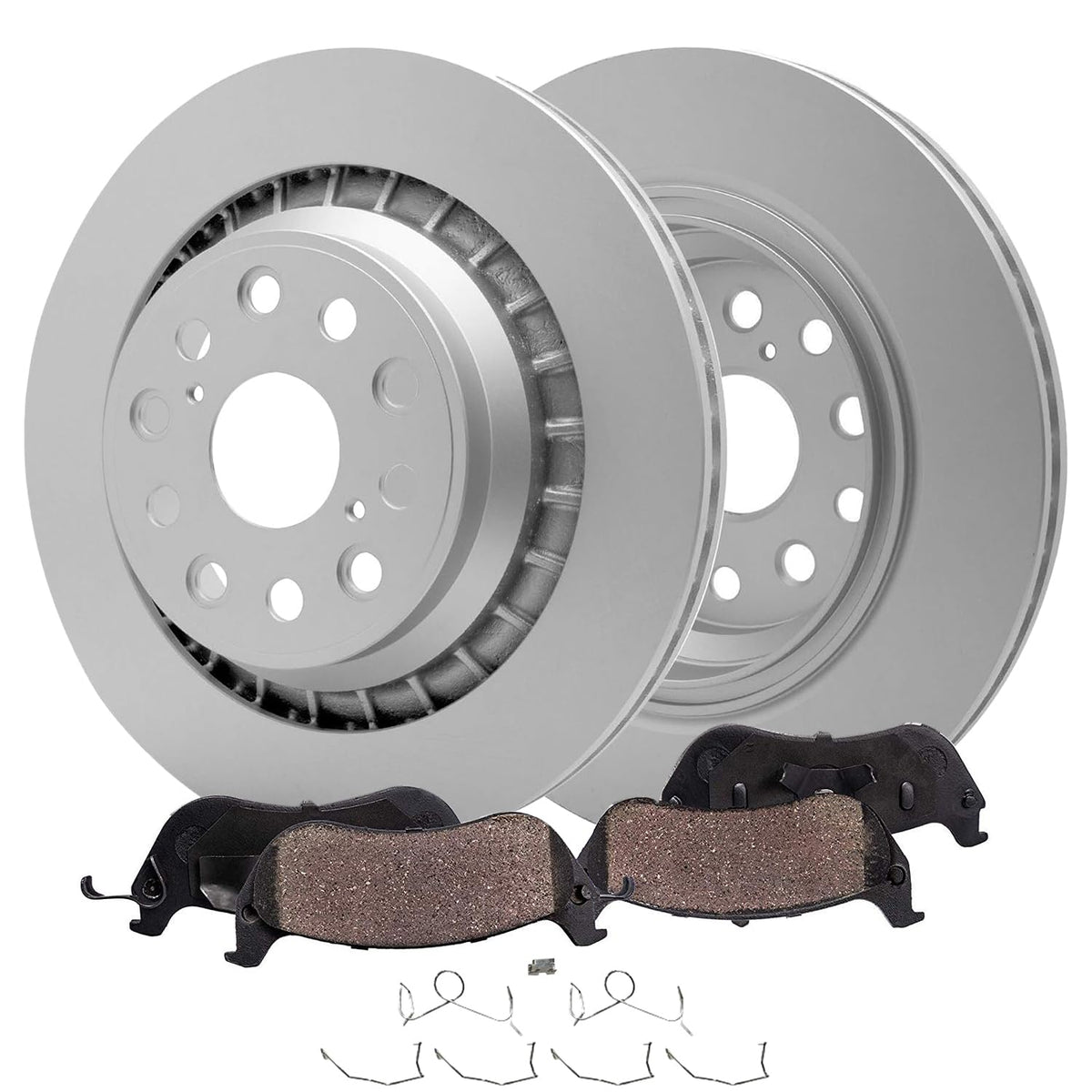 Detroit Axle - Rear Brake Rotors Pads for 2019-2026 Chevy Silverado 1500