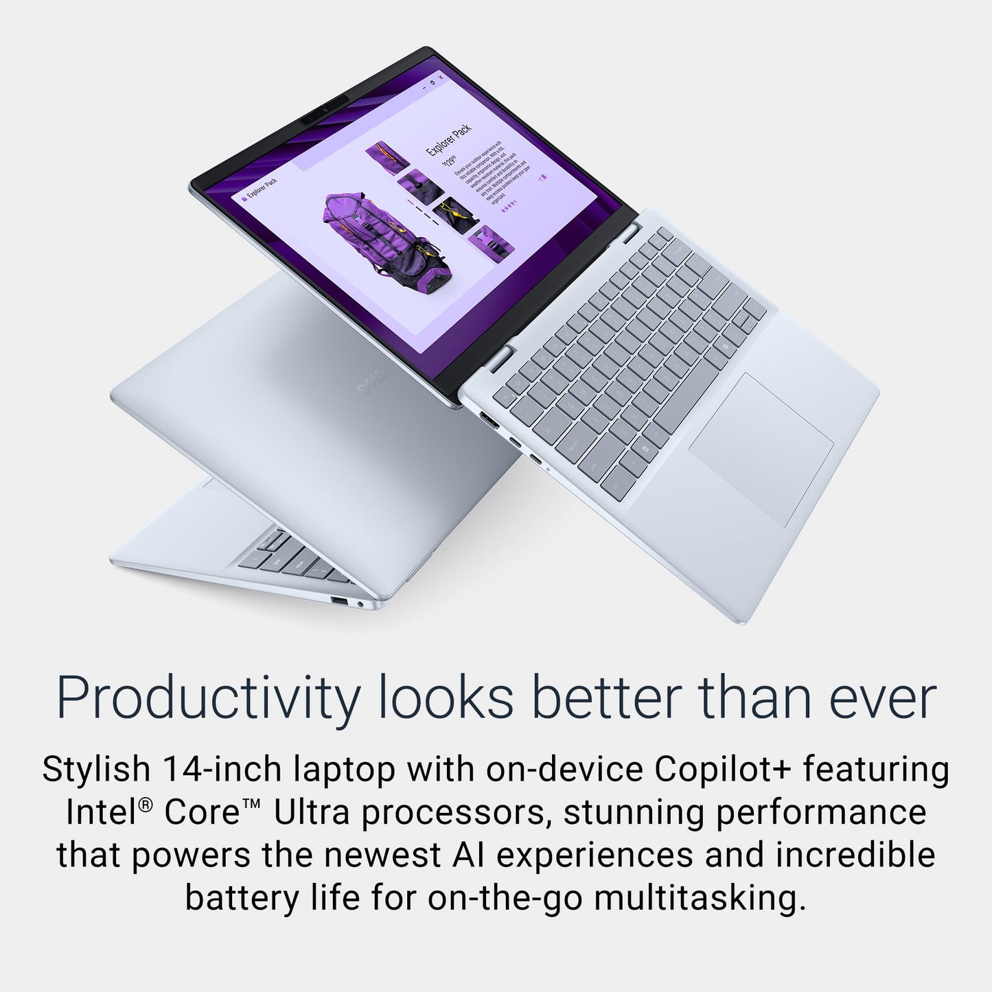 Dell 14 Plus Laptop DB14250-14-inch 16:10 2.5K (2560x1600) Display, Intel Core Ultra 7-256V, 16GB LPDDR5X RAM, 1TB SSD, Intel Arc Graphics, Backlit Copilot Key Keyboard - Windows 11 Home