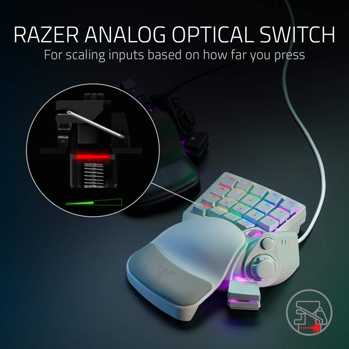 Razer Tartarus V2 Gaming Keypad: Mecha Membrane Key Switches - One Handed Keyboard - 32 Programmable Keys - Customizable Chroma RGB Lighting - Programmable Macros - Snap Tap - Black
