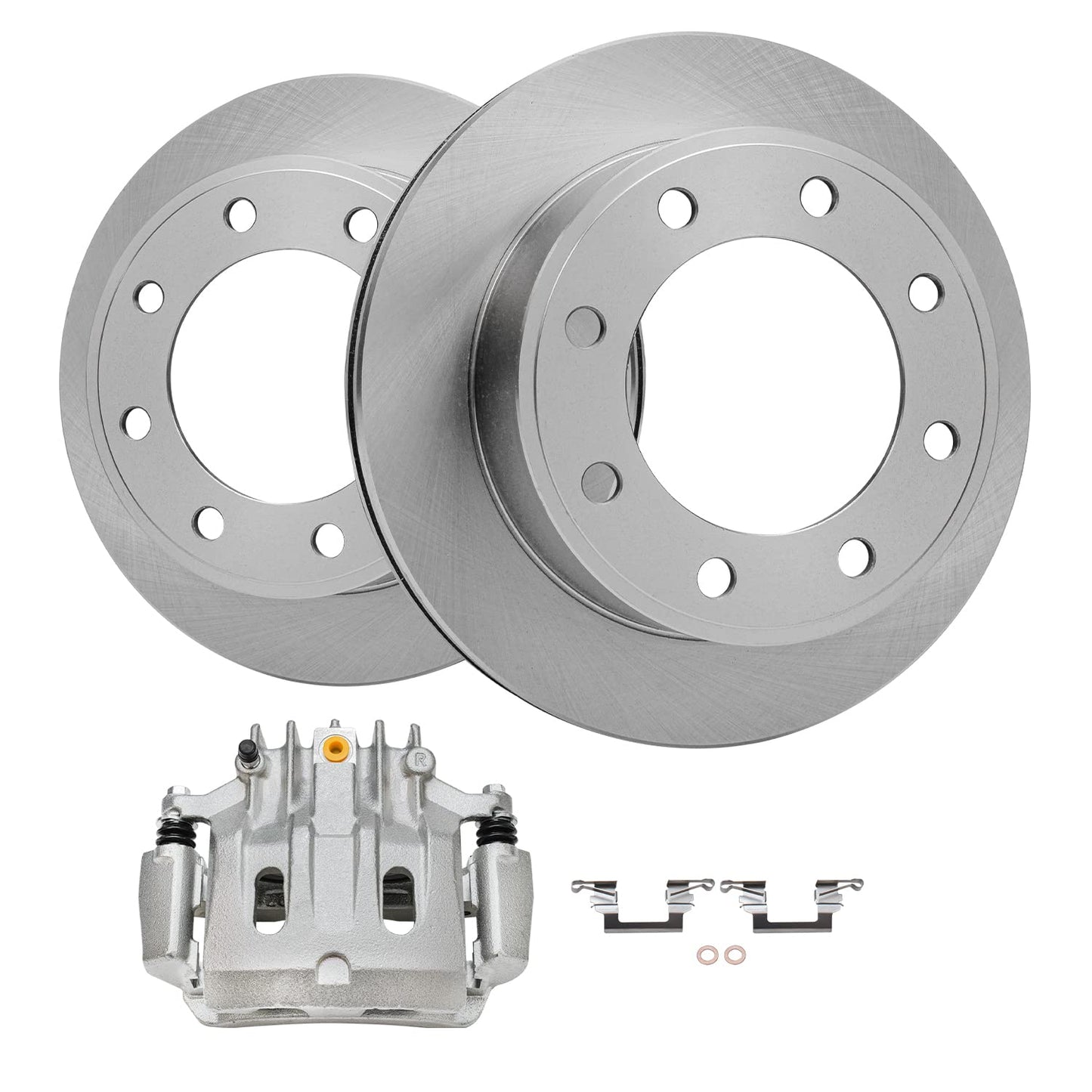 Detroit Axle - Front Brake Kit for Chevy GMC Silverado Sierra Suburban Savana Express Yukon XL 1500 Tahoe Avalanche Escalade ESV EXT XTS Brake Rotors Ceramic Brakes Pads : 12.99" inch Rotor