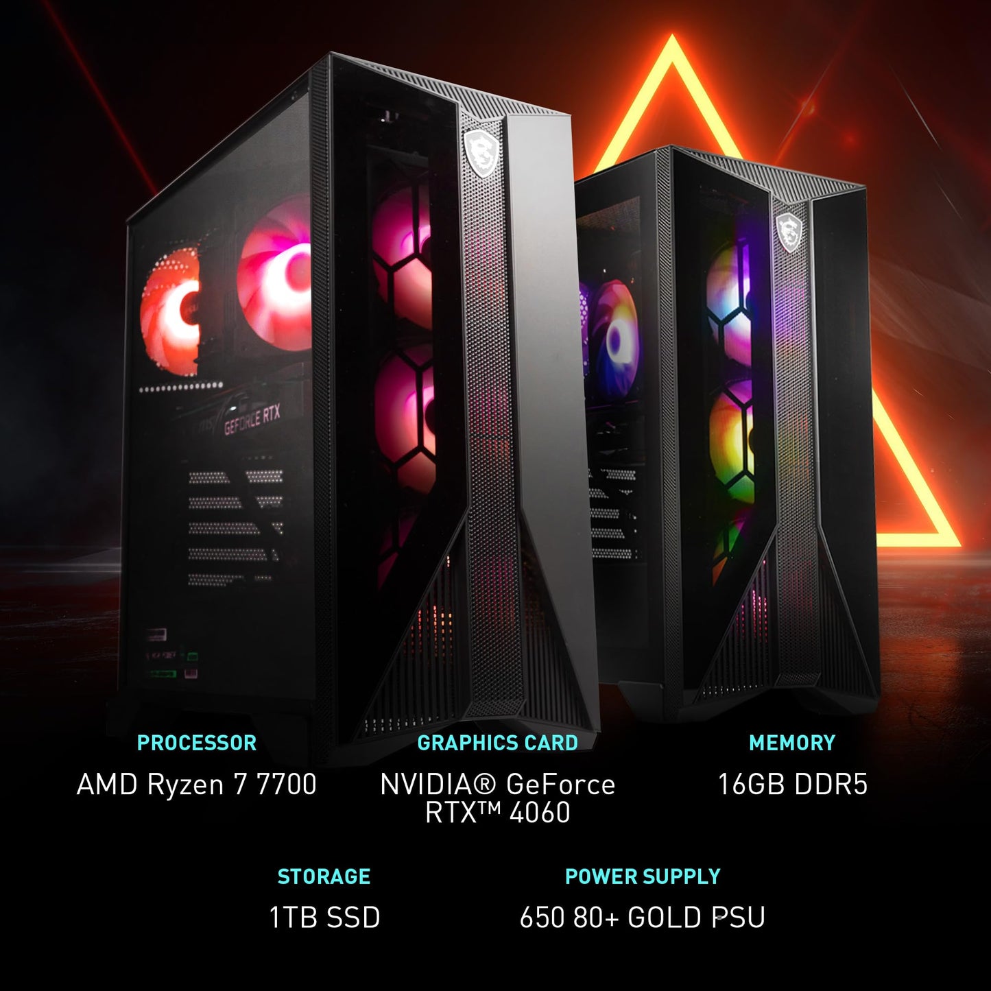 msi Aegis ZS2 Gaming Desktop: AMD Ryzen R9-7900X, GeForce RTX 5070, 32GB DDR5, 2TB M.2 NVMe, Liquid Cooling, VR-Ready, WiFi 7, Windows 11 Home: C7NVP-1435US