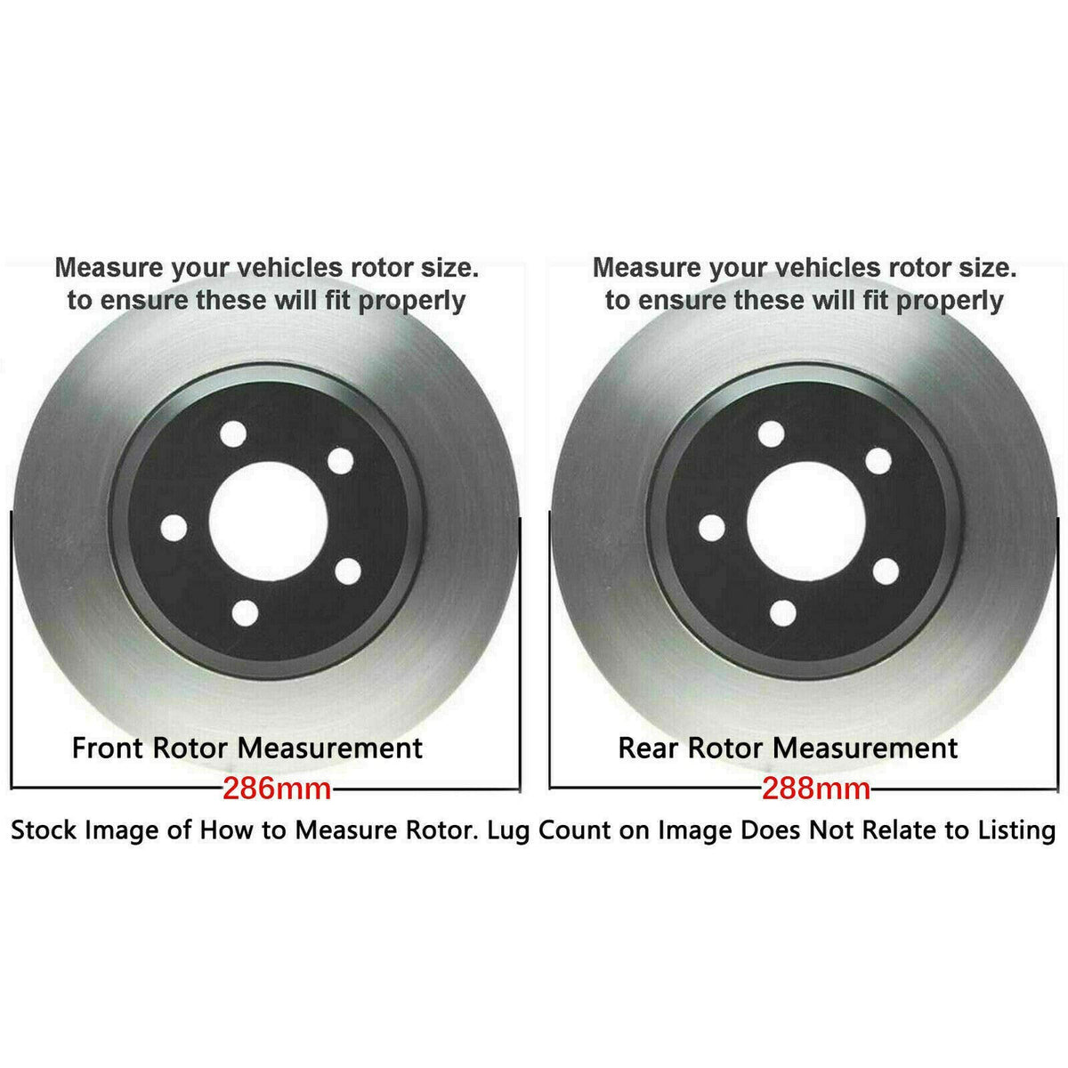 Detroit Axle - Brake Kit for 2006-2018 Dodge Ram 1500 2007-2009 Durango
