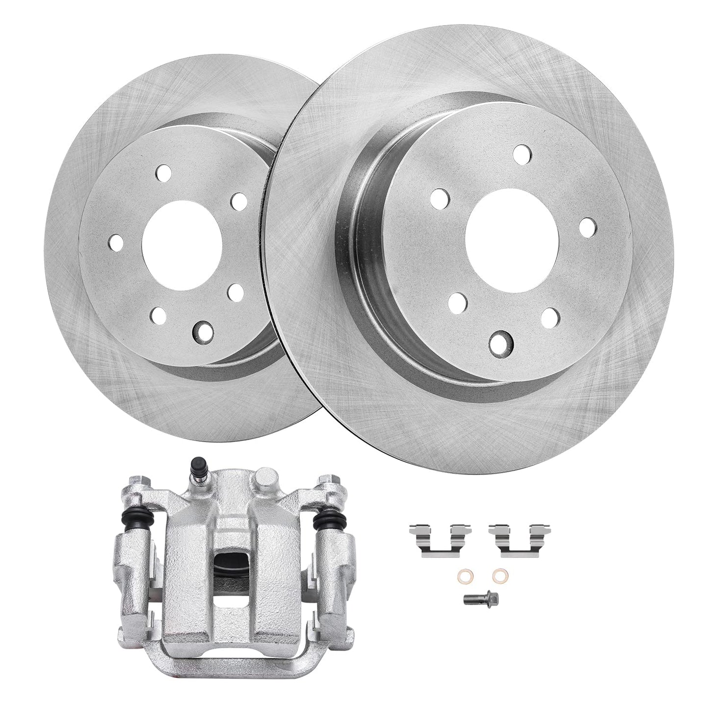 Detroit Axle - Rear Brake Kit for Nissan Altima Maxima Juke Sentra Disc Brake Rotors and Ceramic Brakes Pads Replacement: 11.46" inch Rotor